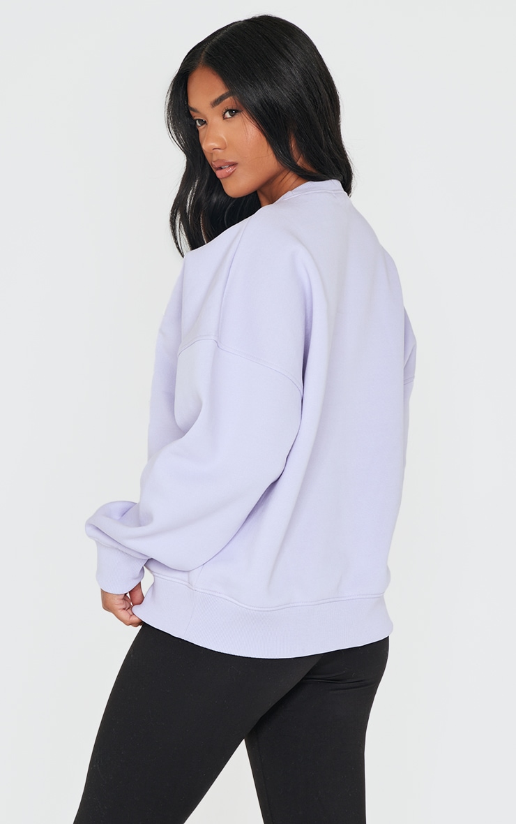 Lilac Oversized Applique Sweatshirt image 2