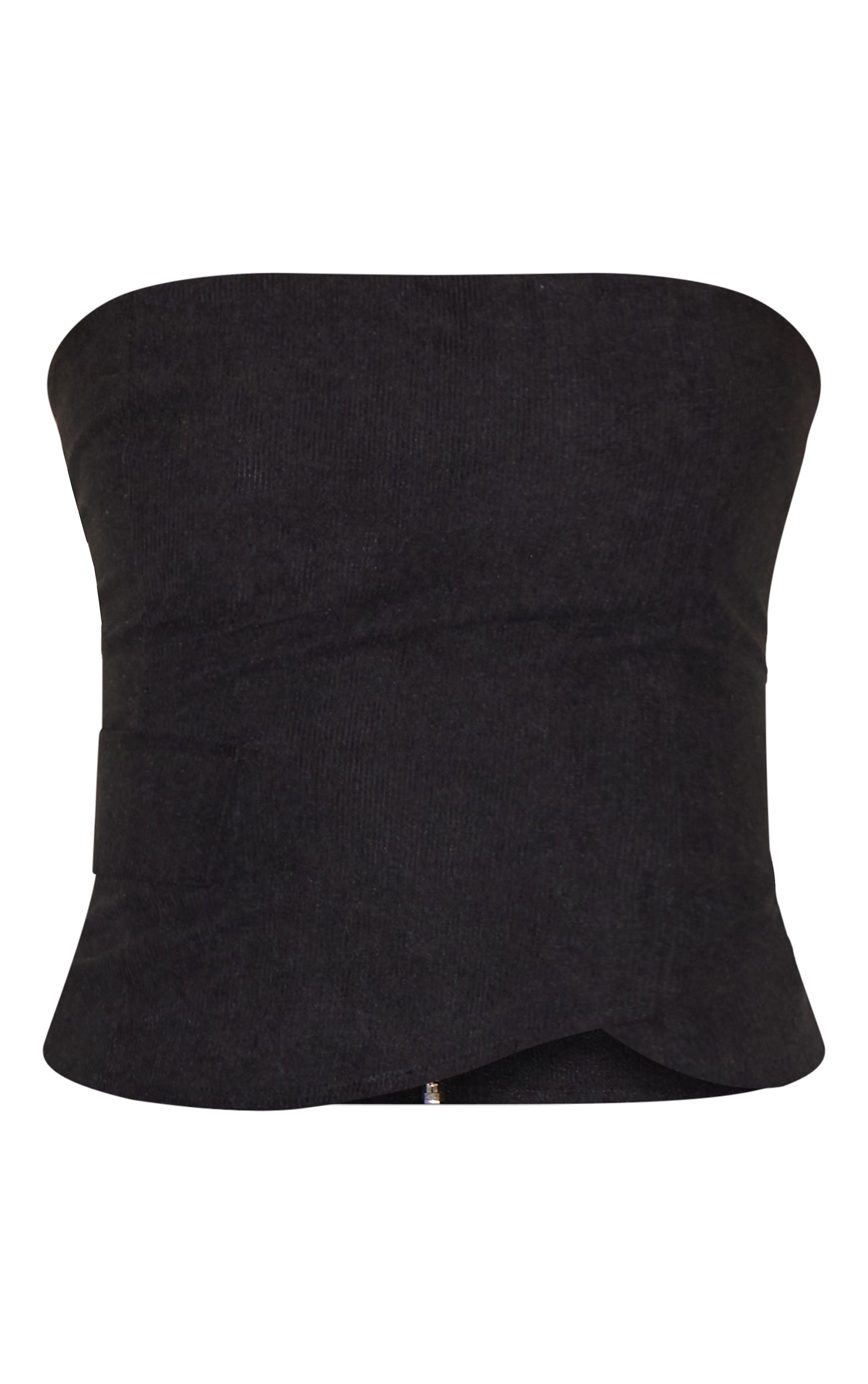 Black Corduroy Bandeau image 5