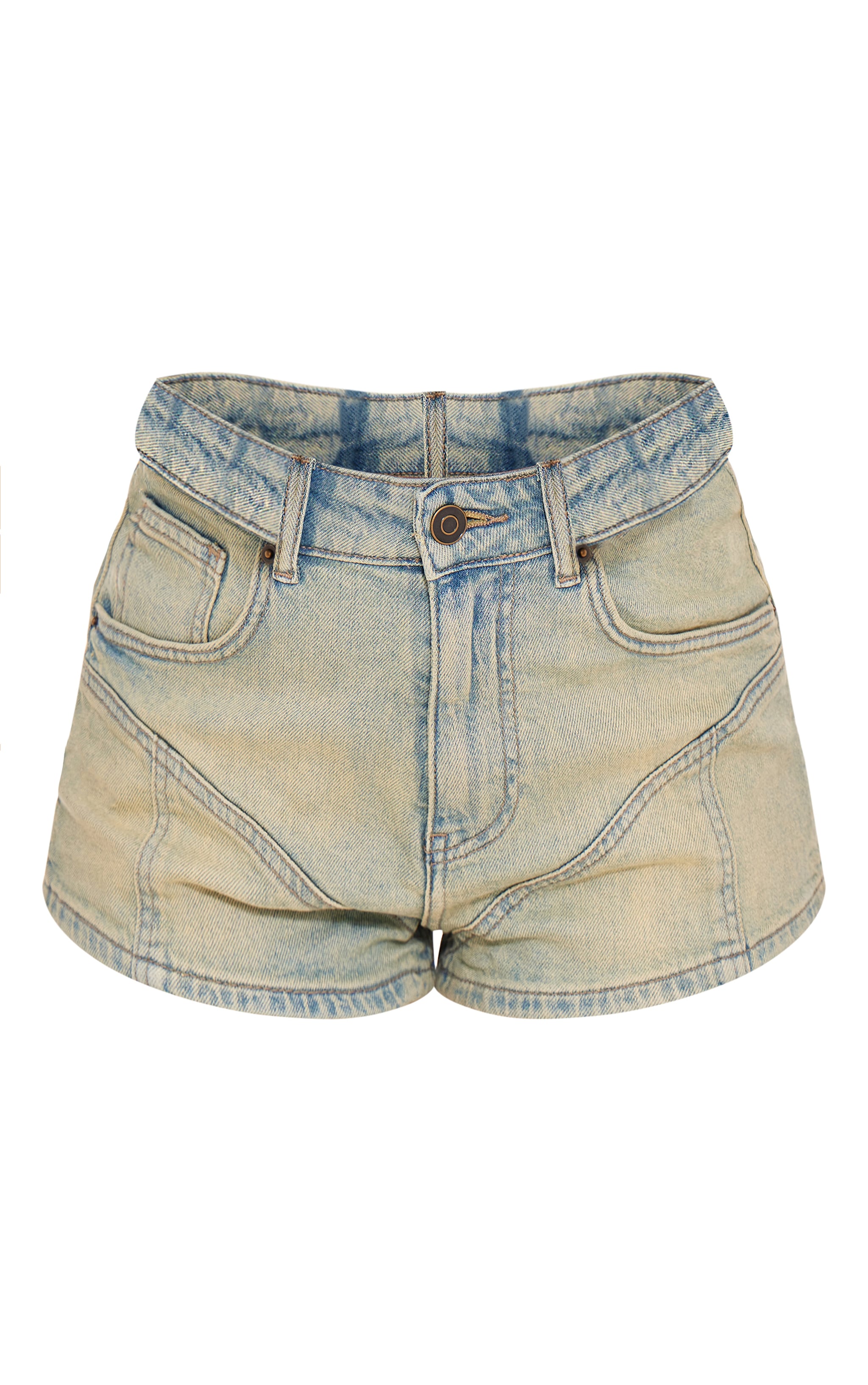 ■FANCY CLUB■ Vintage Denim Shorts SAND BROWN FQD879 FQD879 FANCY CLUB] VINTAGE DENIM SHORTS (GRAY) FQD879 – SellerWork
