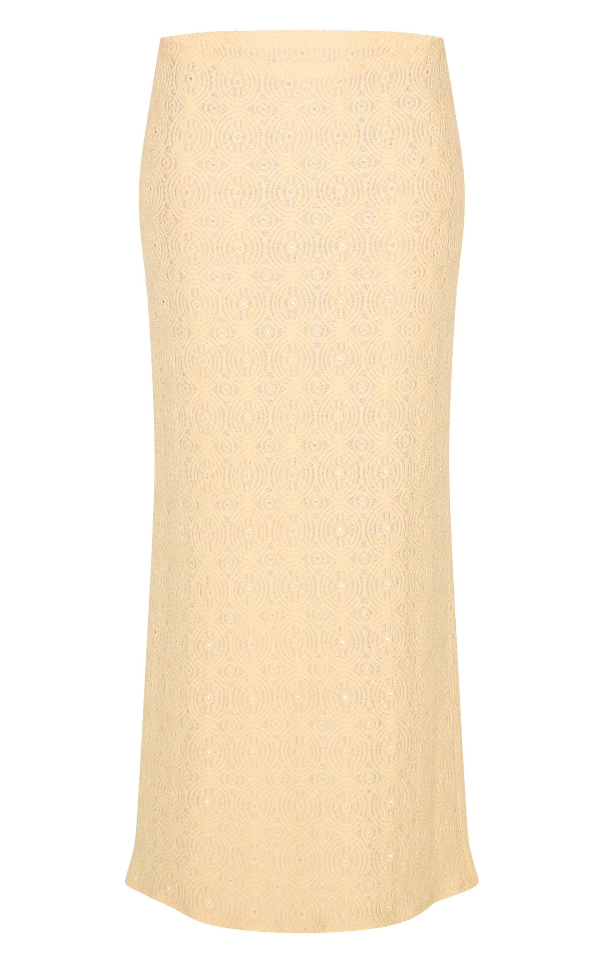 Petite Butter Cream Textured Low Rise Maxi Skirt image 5