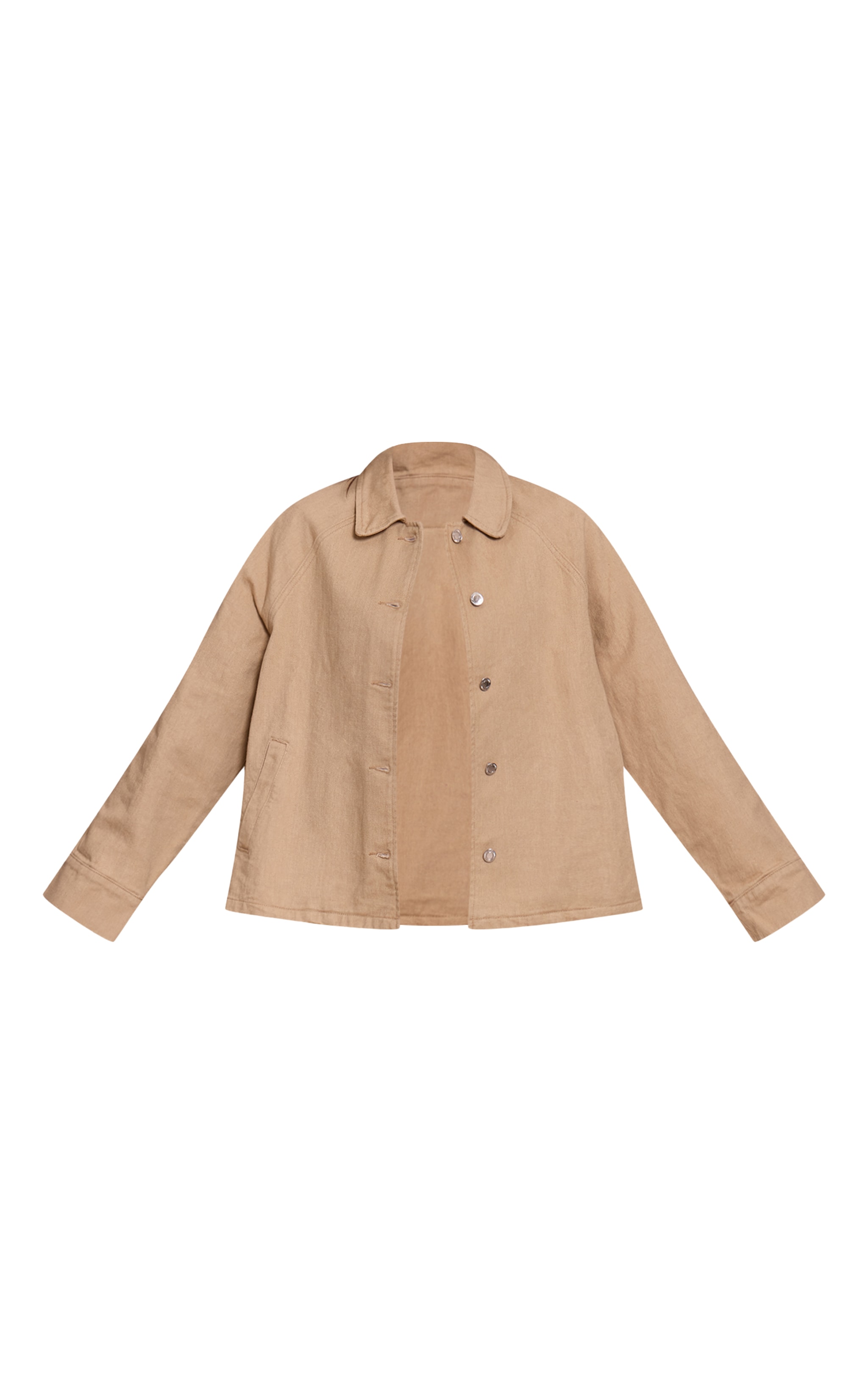 Sand Oversized Denim Shacket image 5