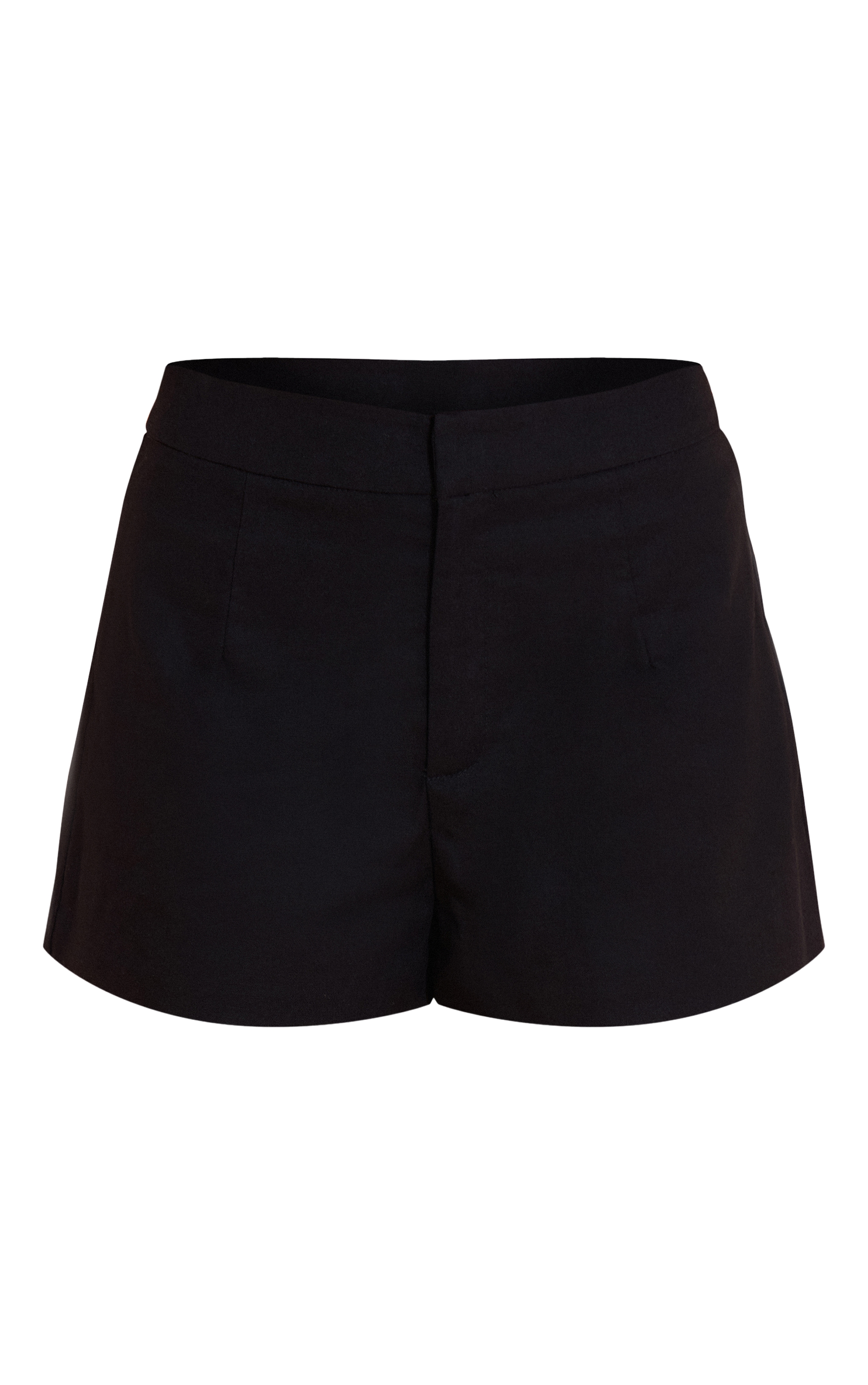 Petite Black Woven High Waist Shorts image 6