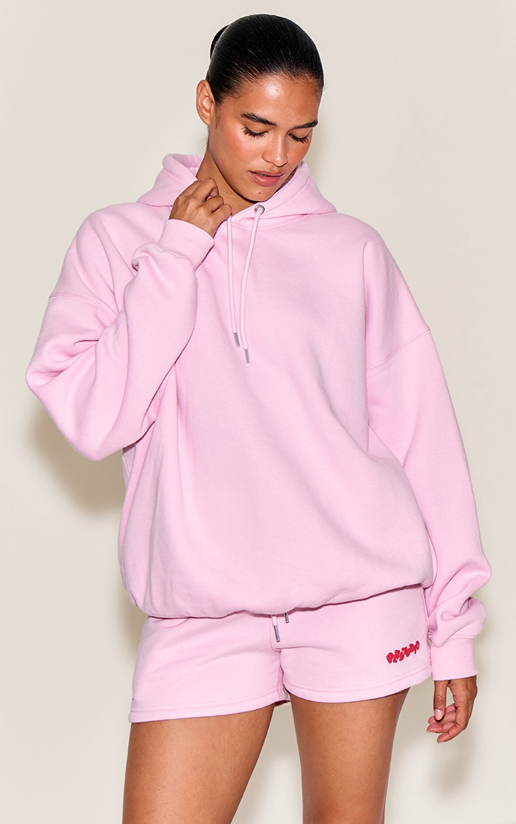  Pink Plt Studio Puff Print Oversized Hoodie image 4