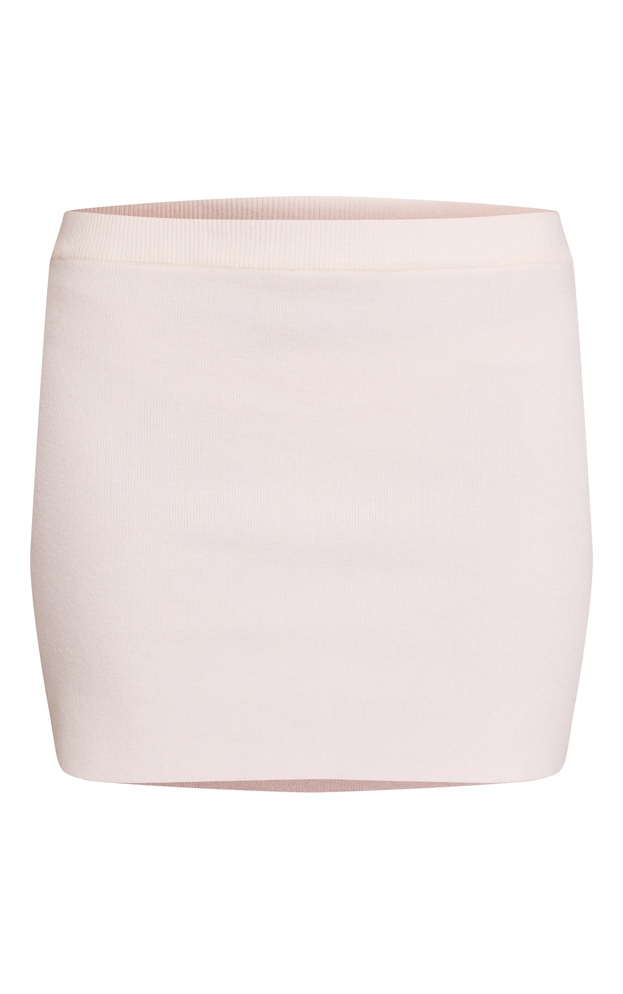 Cream Compact Knit Skirt image 6