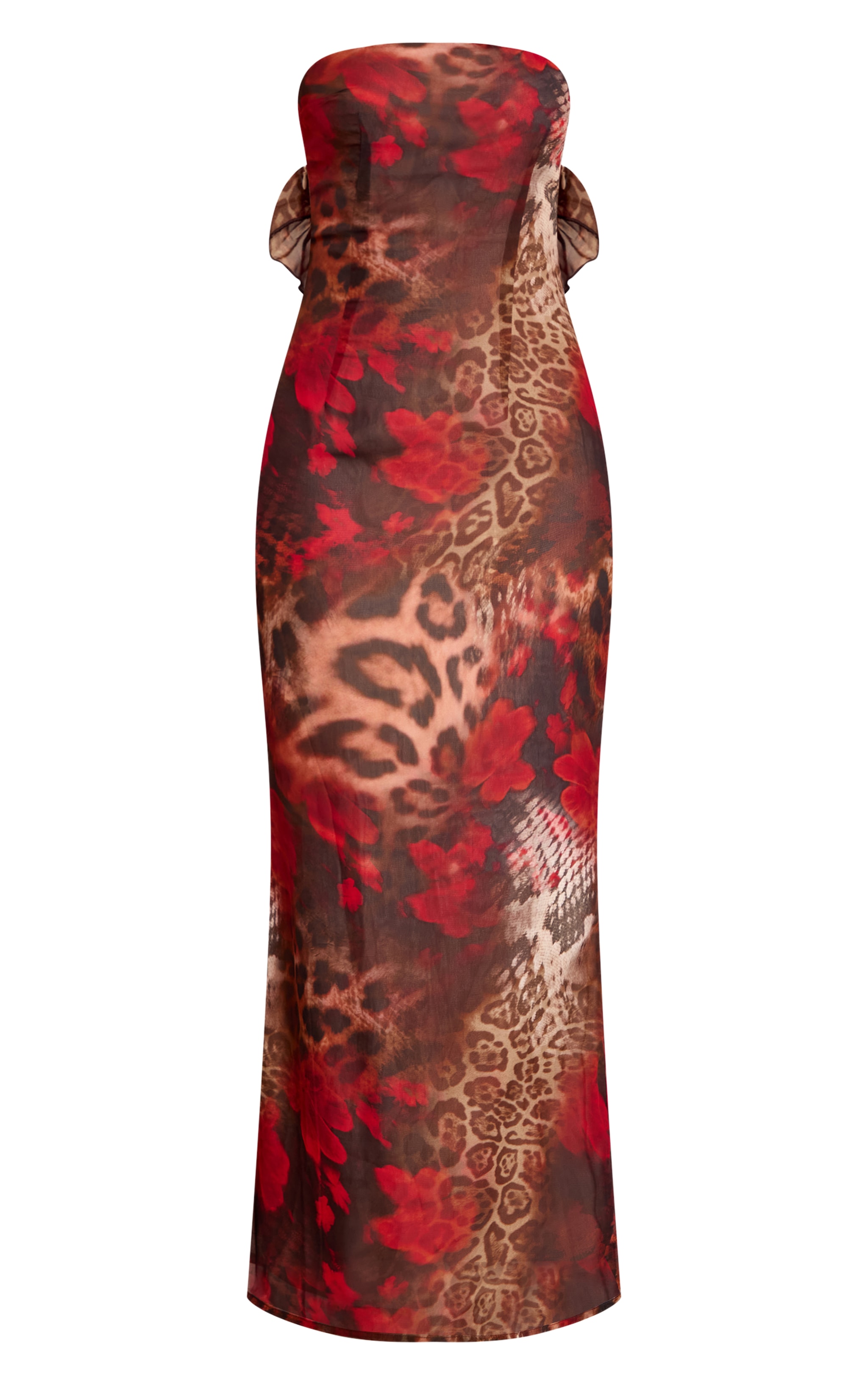Petite Robe bustier longue multicolore fleurie image 5
