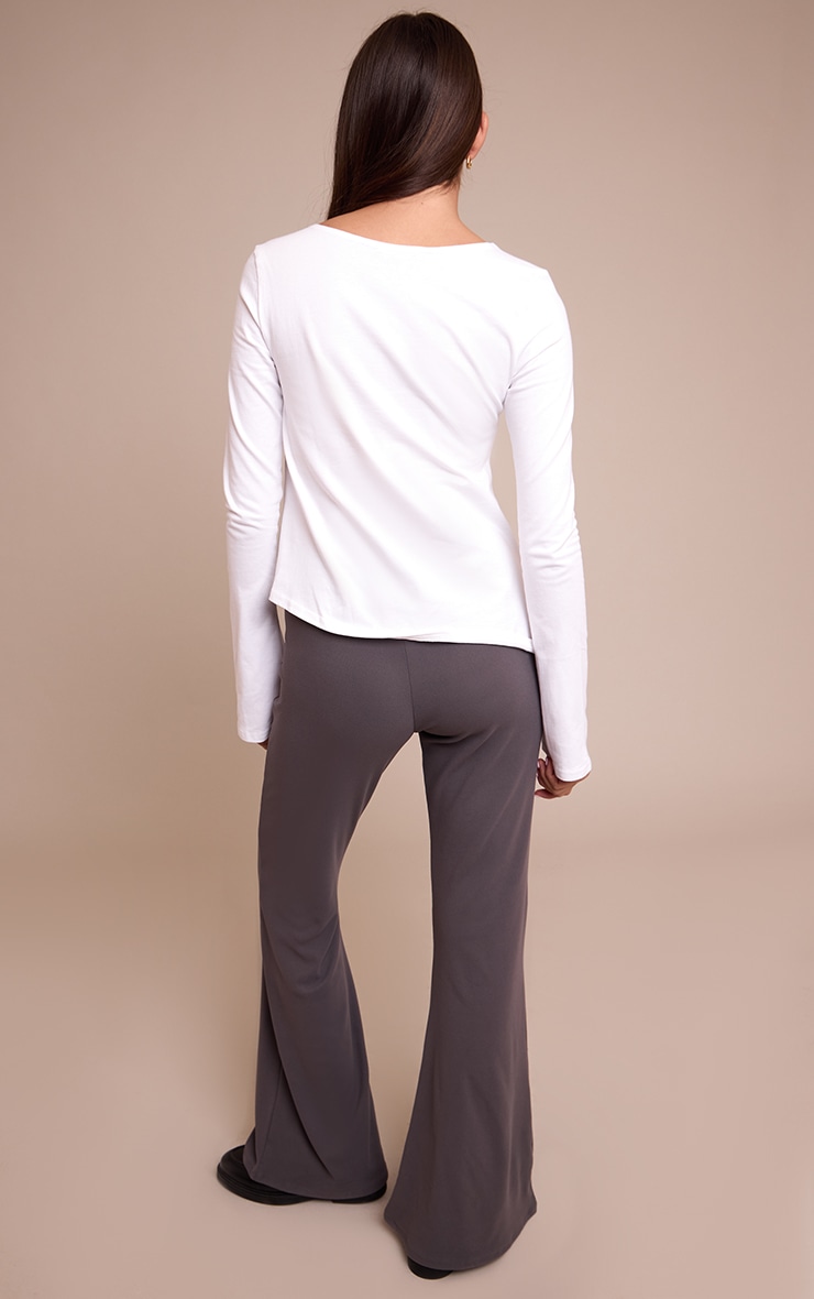 Charcoal Ultra Soft Flared Leg Pant image 3