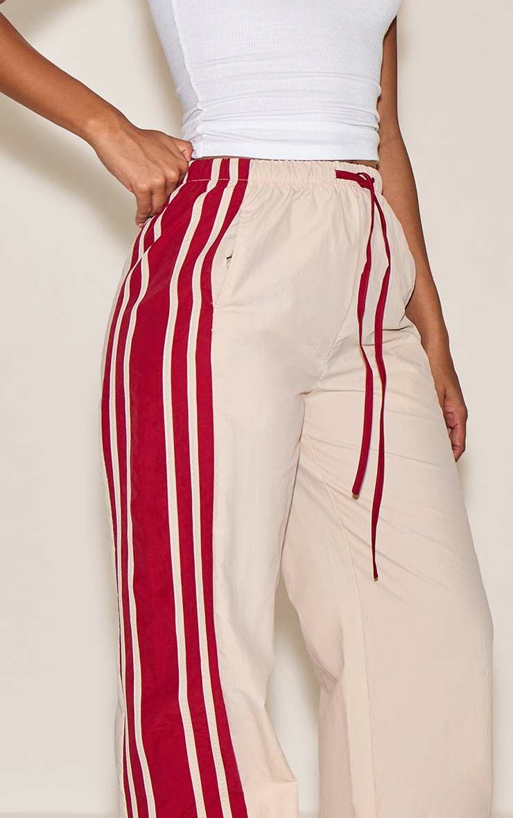Stone Shell Contrast Side Stripe Track Pants image 4