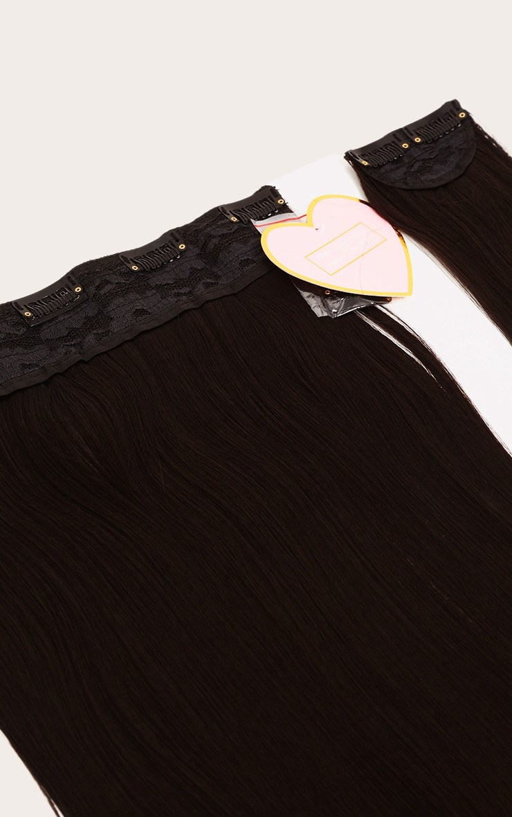 LullaBellz Extensions lisses à clipser 57 cm Dark Brown image 7