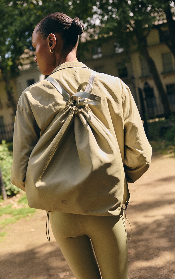 Sage Nylon Drawstring Bag image 1