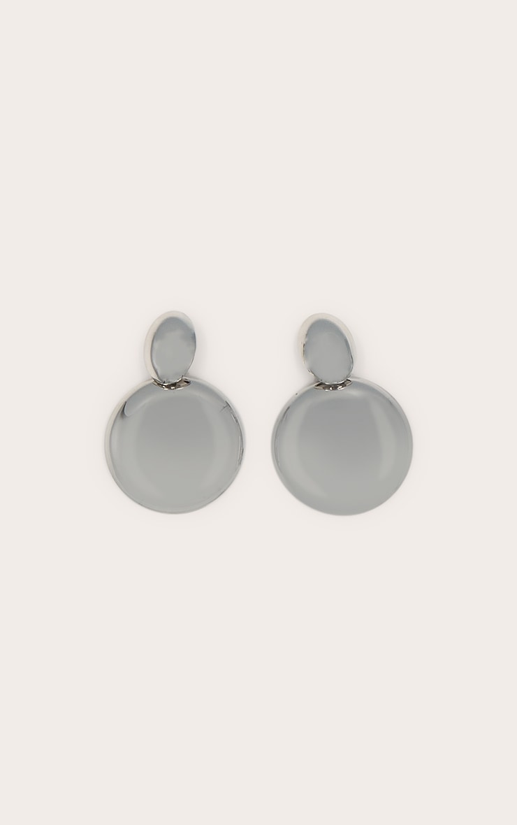 Boucles d'oreilles XXL style larges pierres argentées image 2