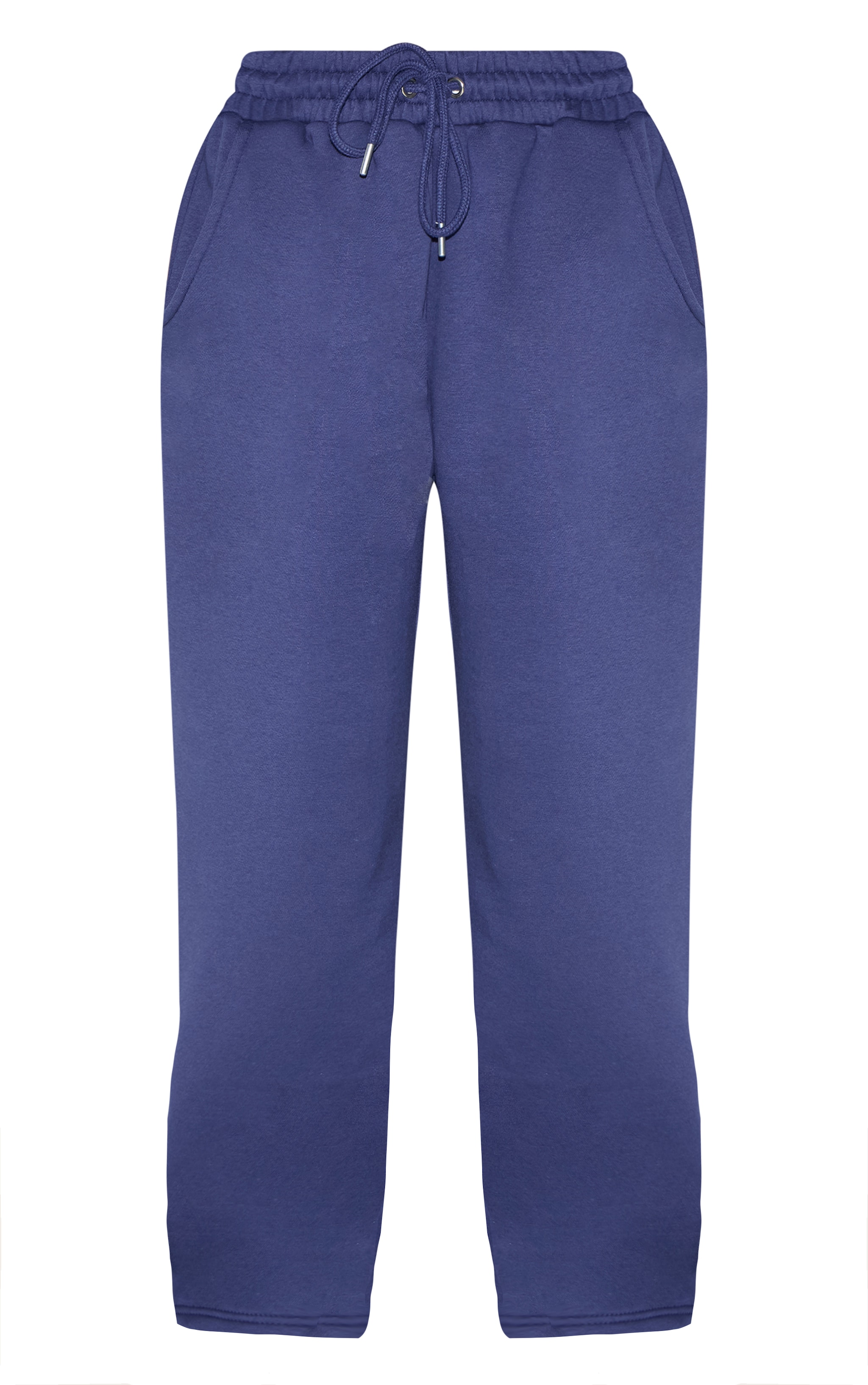 Petite Navy Wide Leg Elasticated Drawstring Sweatpants image 5