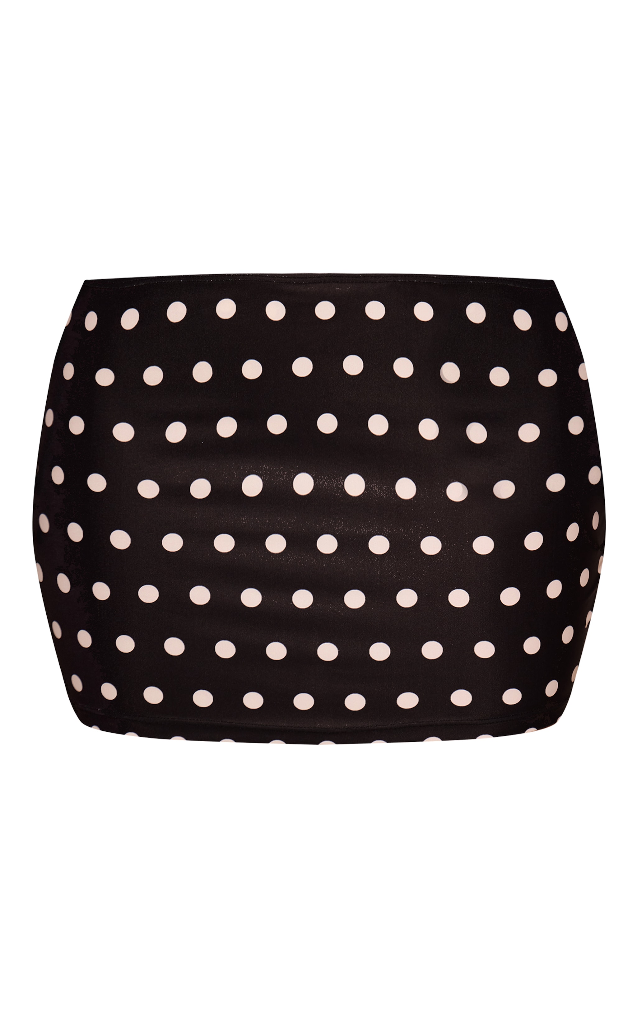 Black Polka Dot Mini Beach Skirt image 6