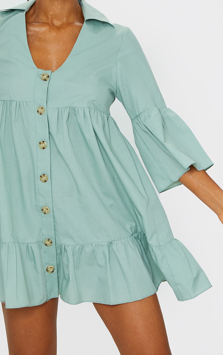 Sage green smock dress Outlet