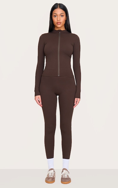 Tall Espresso Snatched Sculpt High Waisted Gym Leggings
