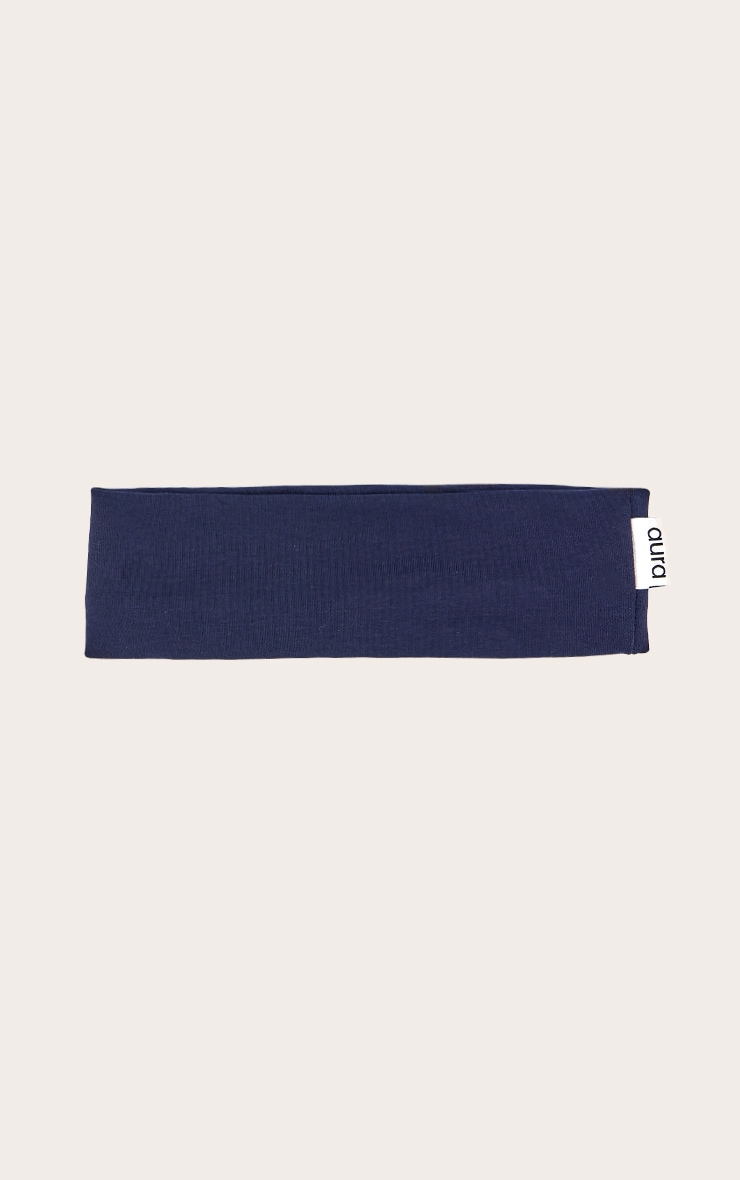 Navy Thick Jersey Headband image 2