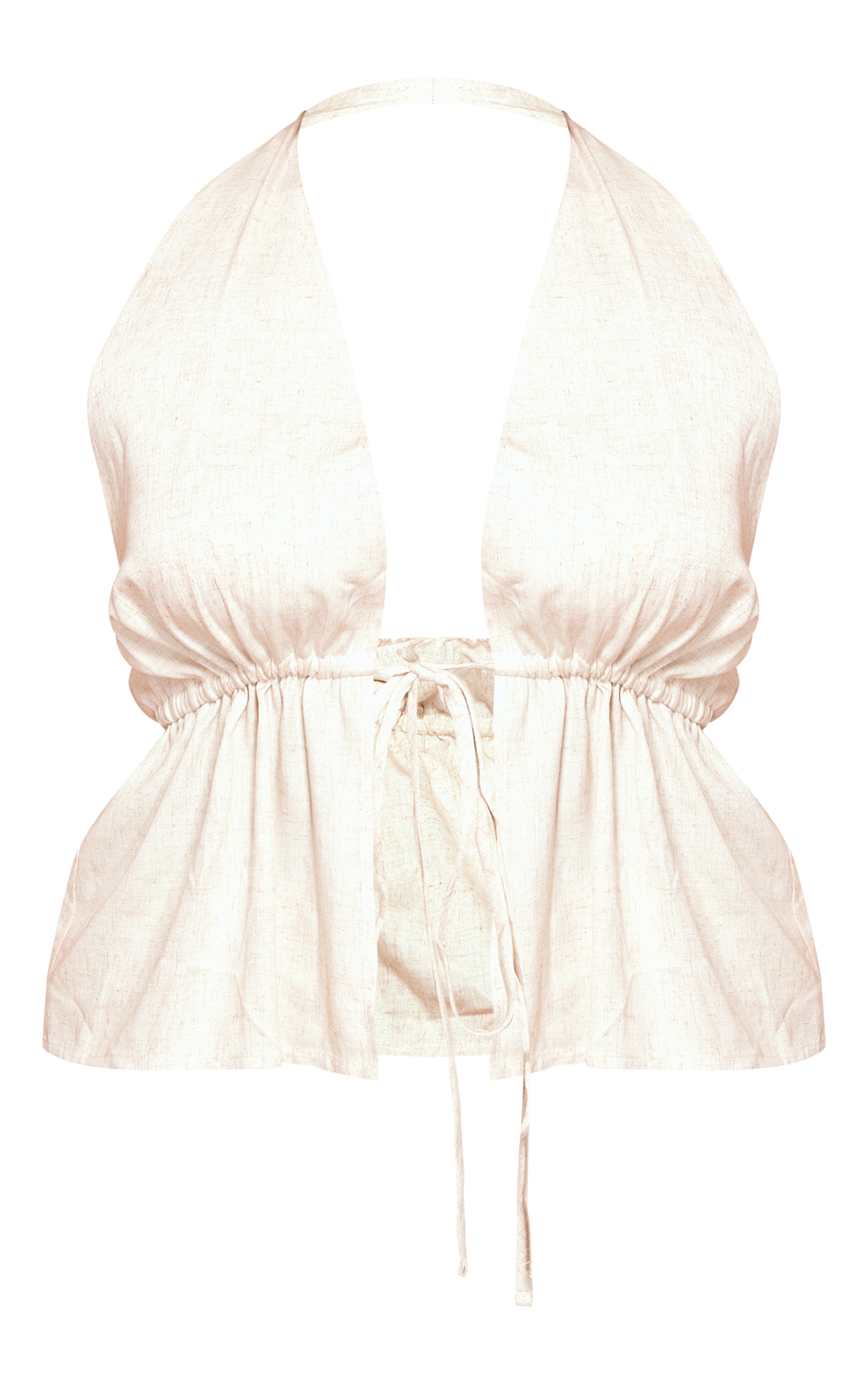 Plus Stone Marl Textured Tie Waist Longline Top image 5