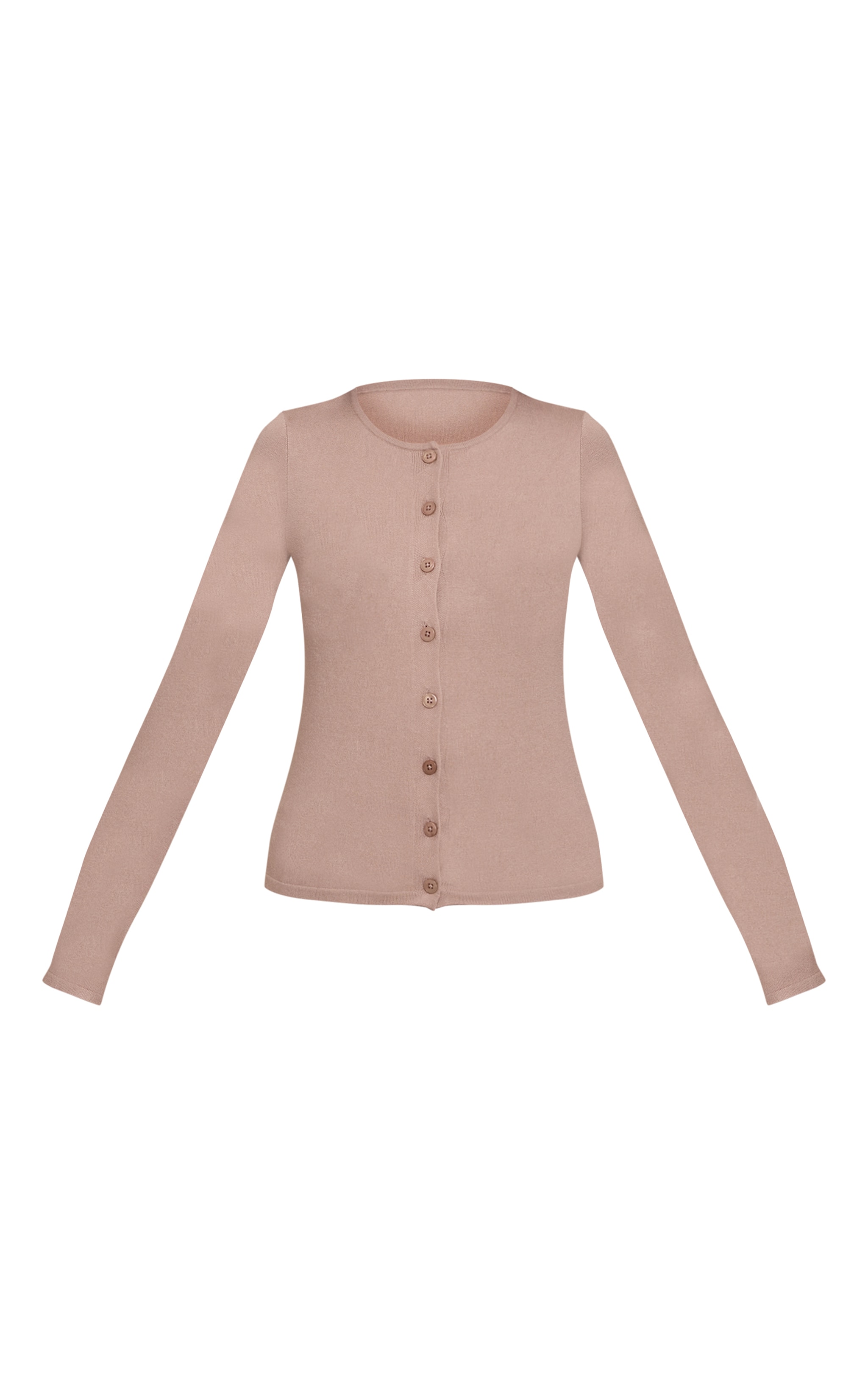 Petite Mushroom Button Through Fine Knit Cardigan image 5