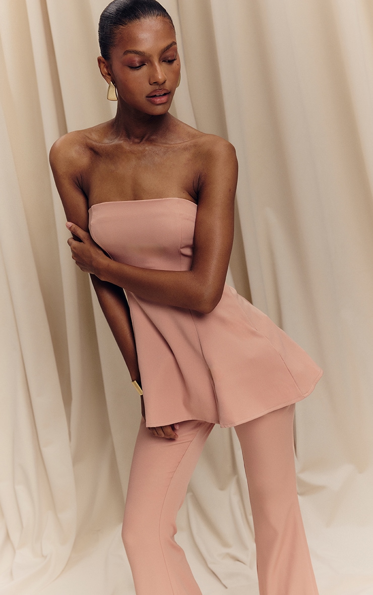 Peach Bandeau A-line Top image 1