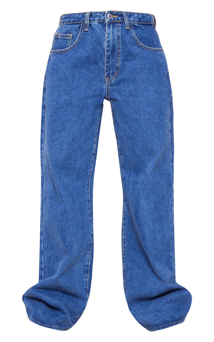 Faded Vintage Wash Low Rise Boyfriend Jeans image 5