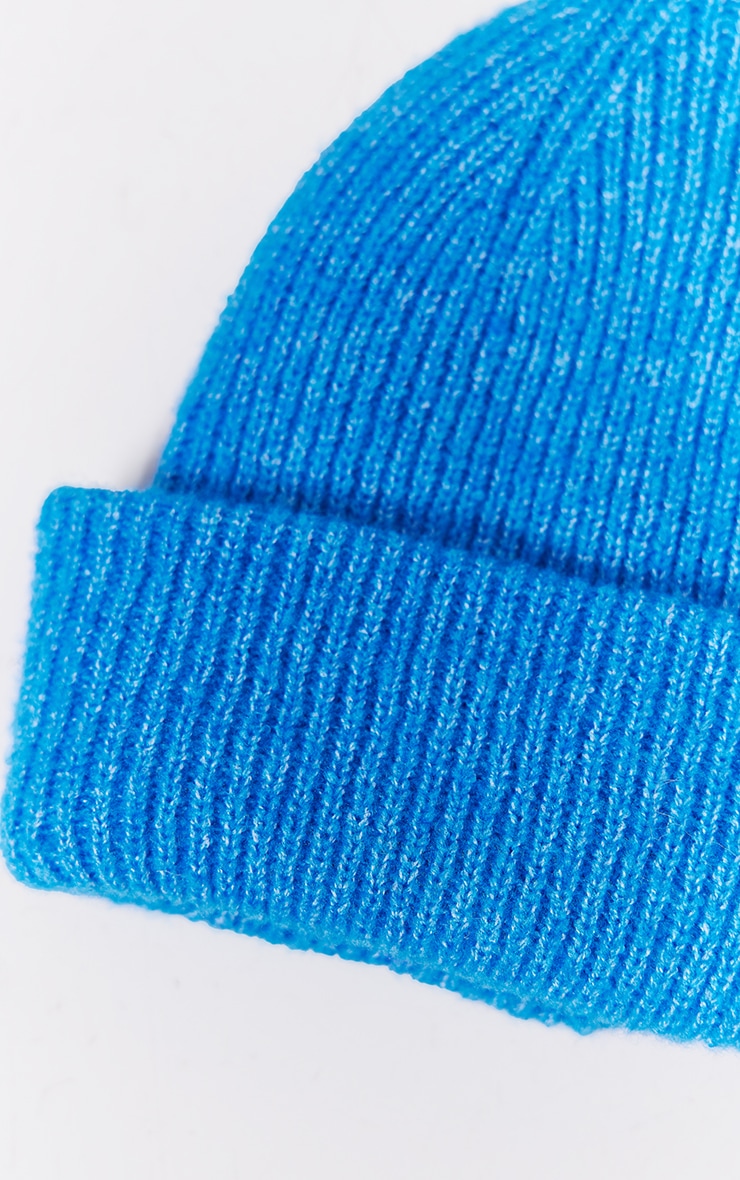 Cobalt Cable Knit Wooly Hat image 3