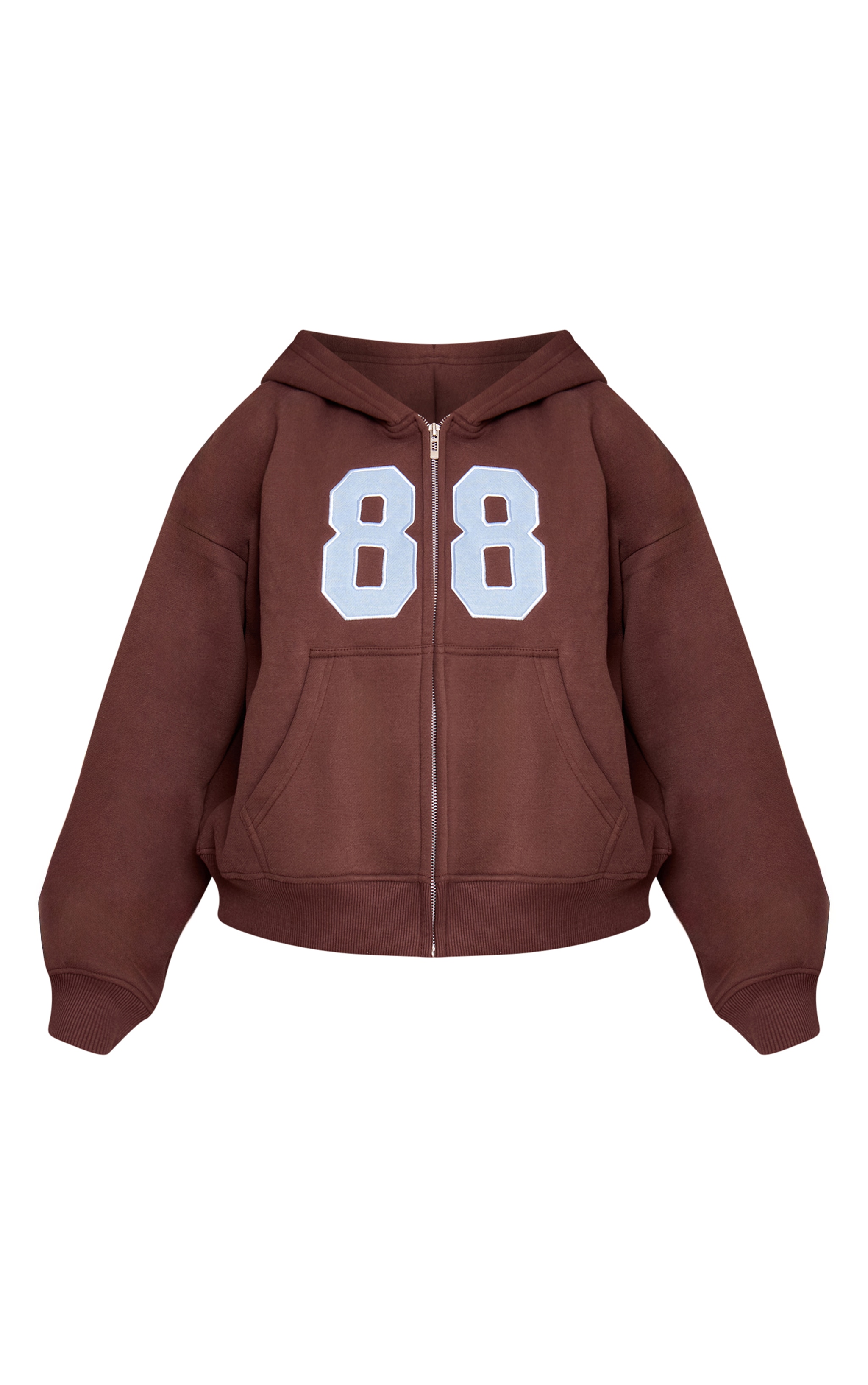 Petite Chocolate Graphic Zip Up Hoodie image 5