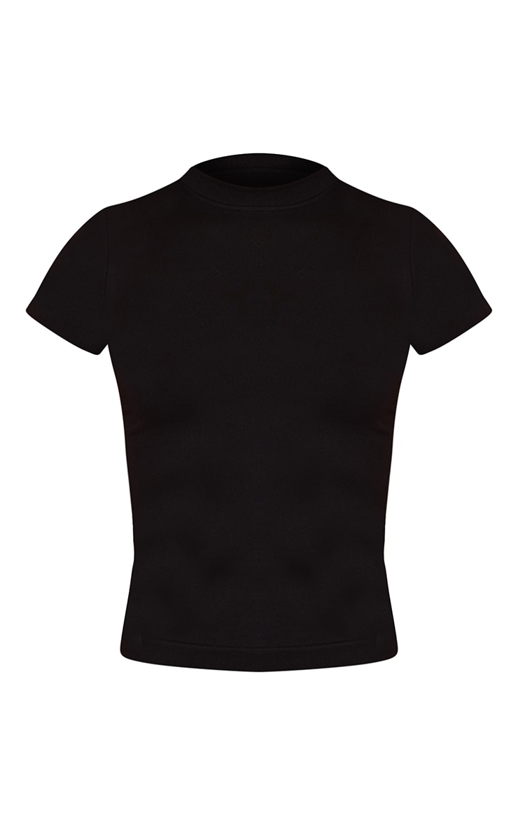 Black Seamless Logo Gym Long Top image 5