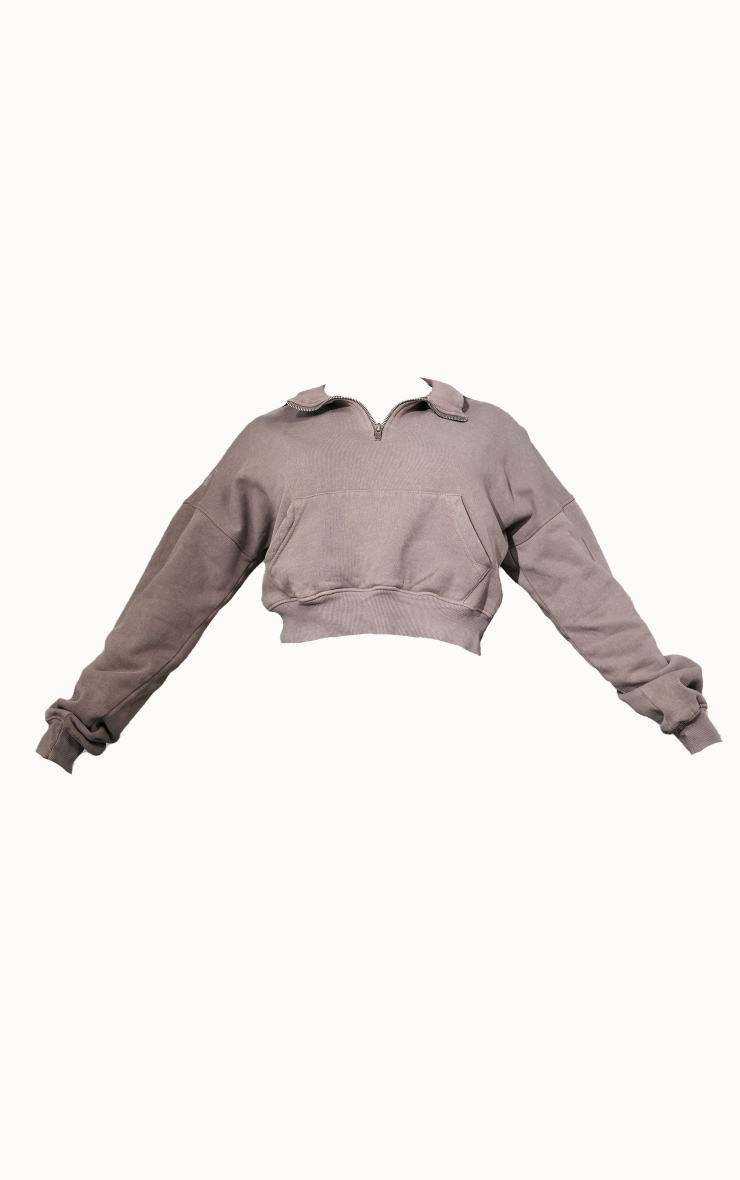 スウェット・トレーナー HUECLOSET Crop Sweat Shirt 25KERO82 Wholesale-High-Quality-Cotton-