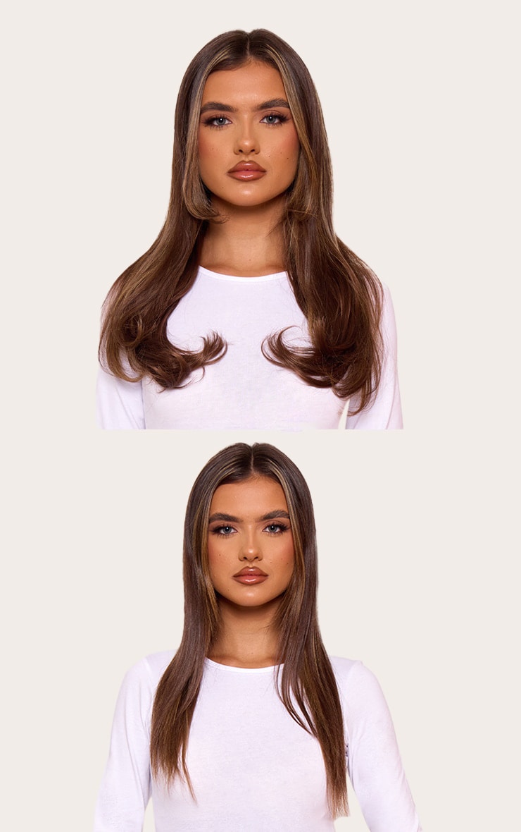 Lullabellz 18" Hidden Halo Blow Dry Hair Extensions - Chestnut image 3