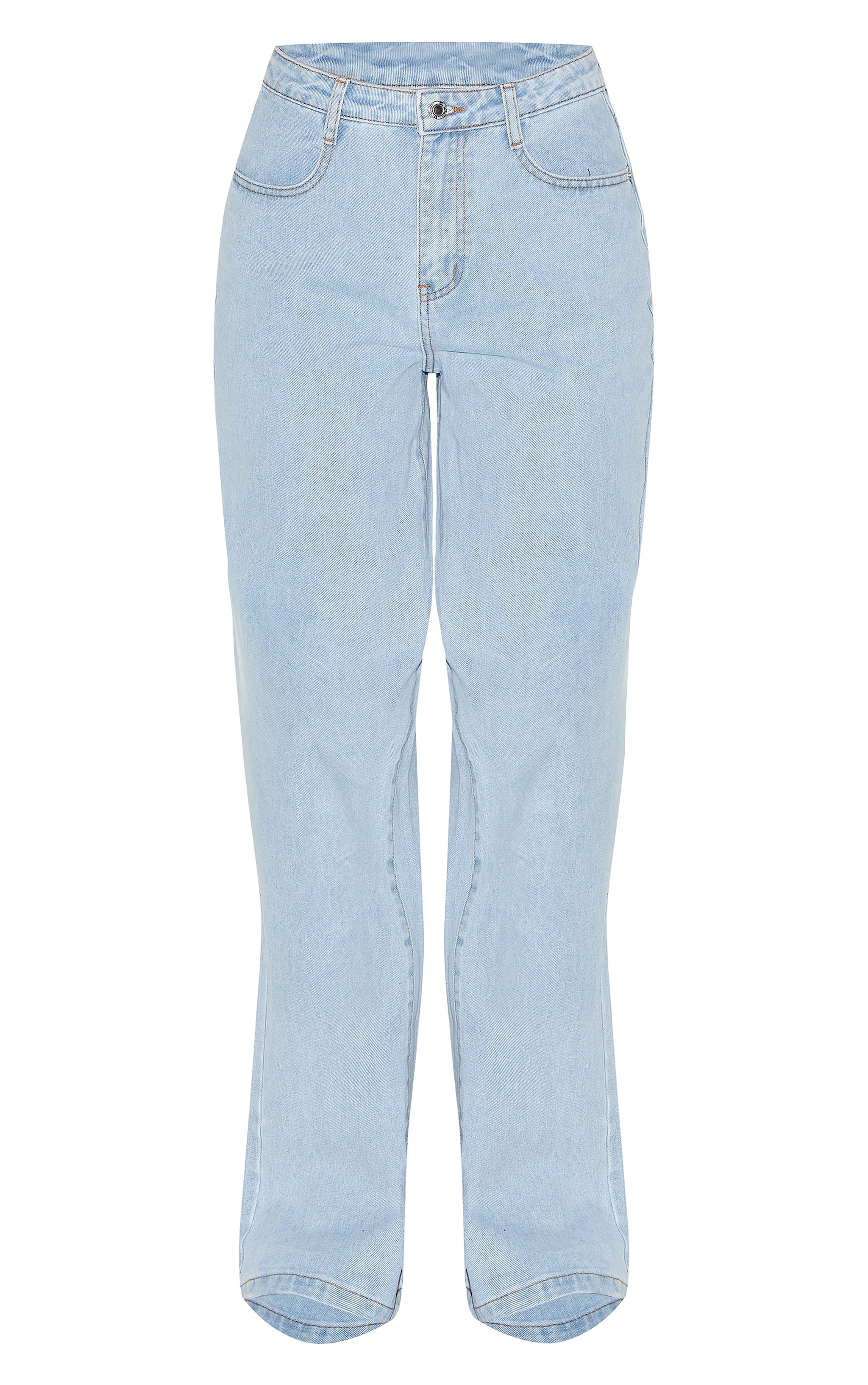 Tall Light Blue Wash High Waist Wide Leg Jeans image 5