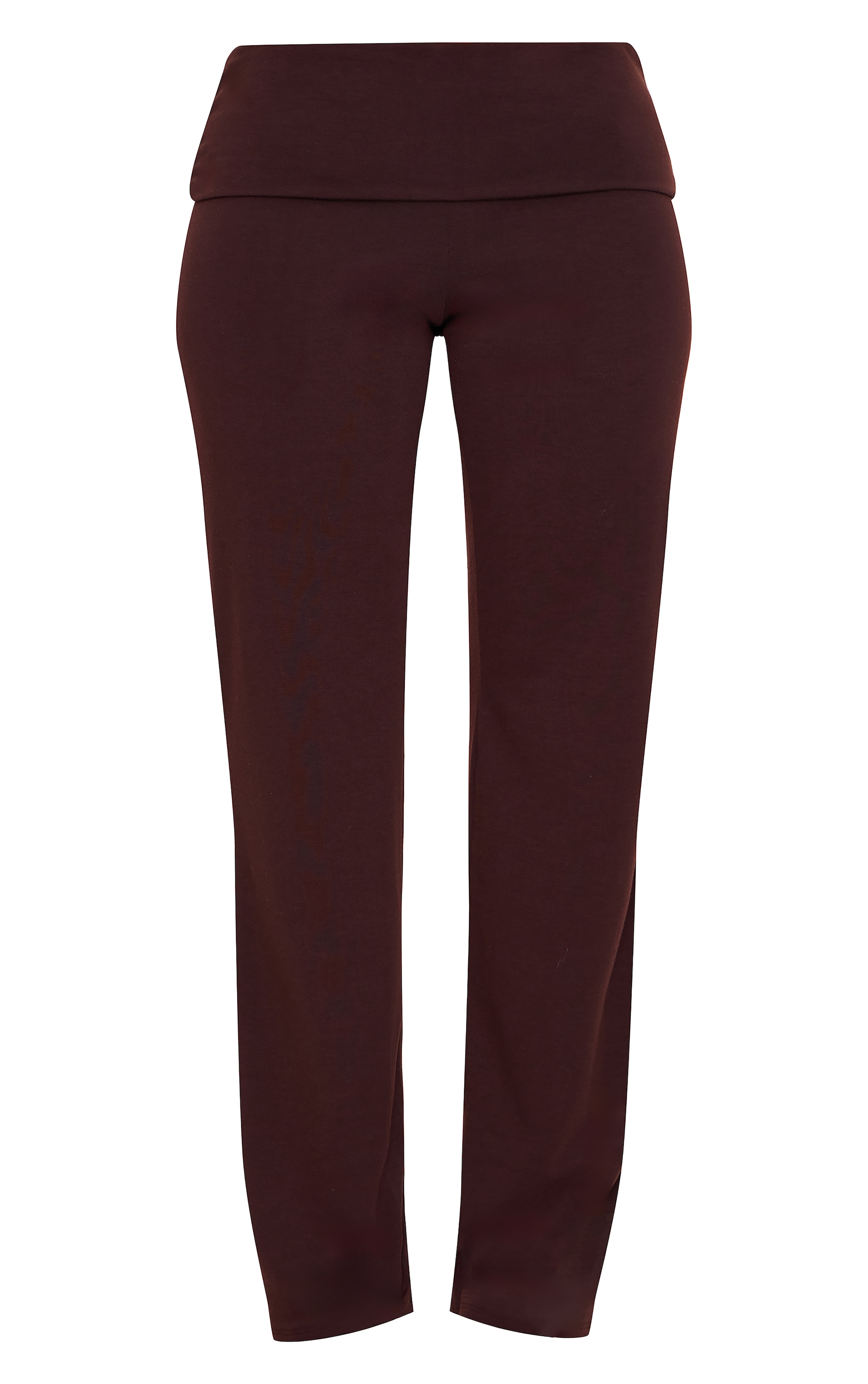 Petite Chocolate Contour Jersey Straight Leg Trousers image 5