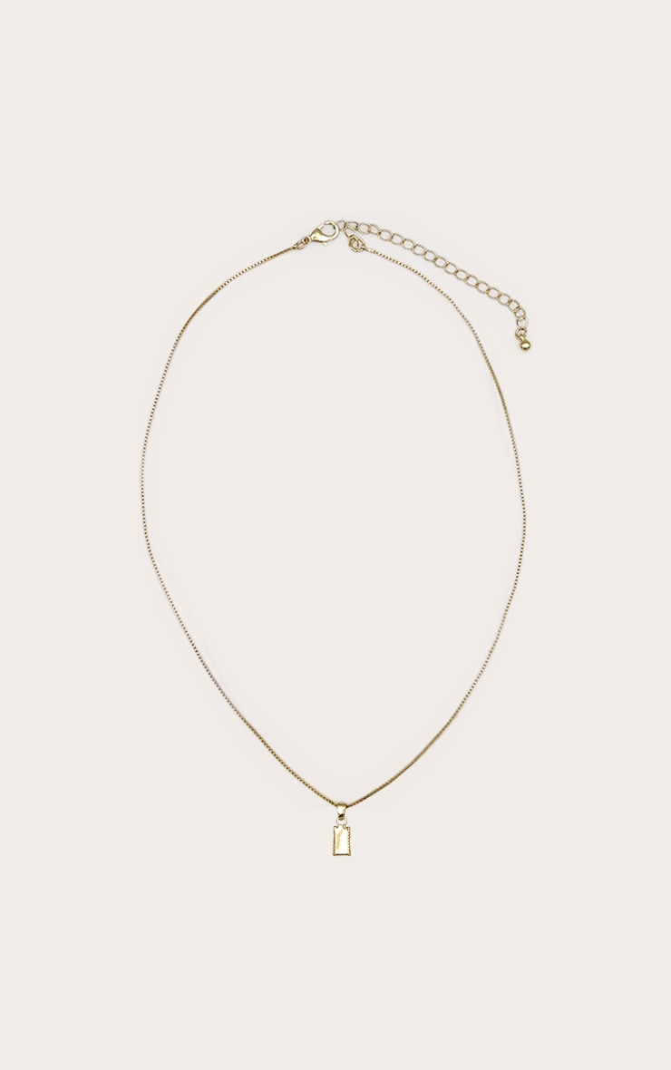 Real Gold Plated Simple Pendant Necklace image 2