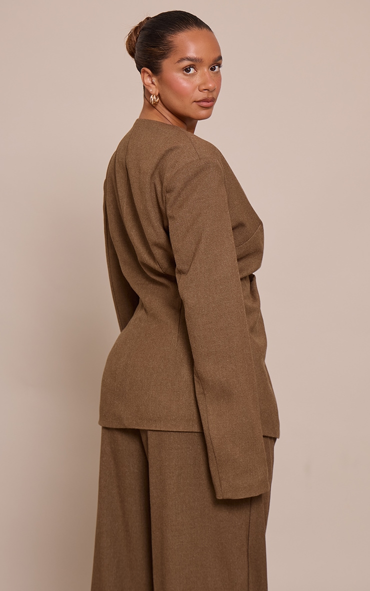 Shape Taupe Tailored Cinched Waist Blazer image 2
