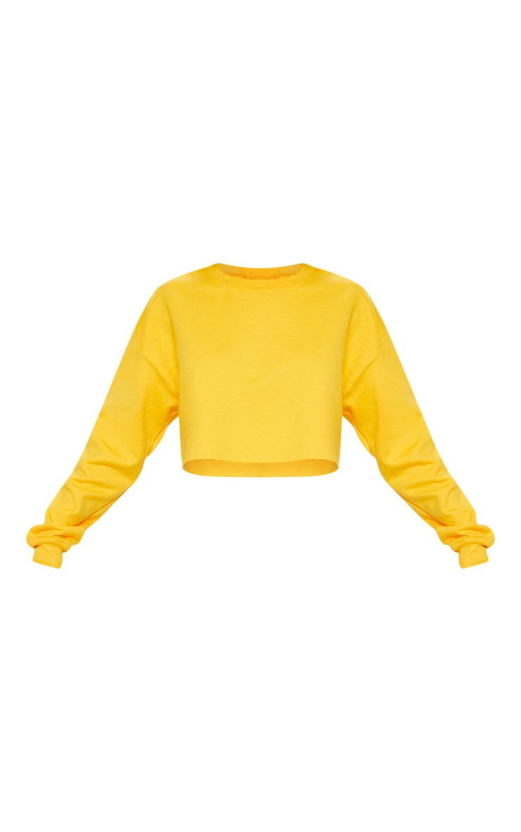 Yellow Ultimate Cropped Sweater image 3