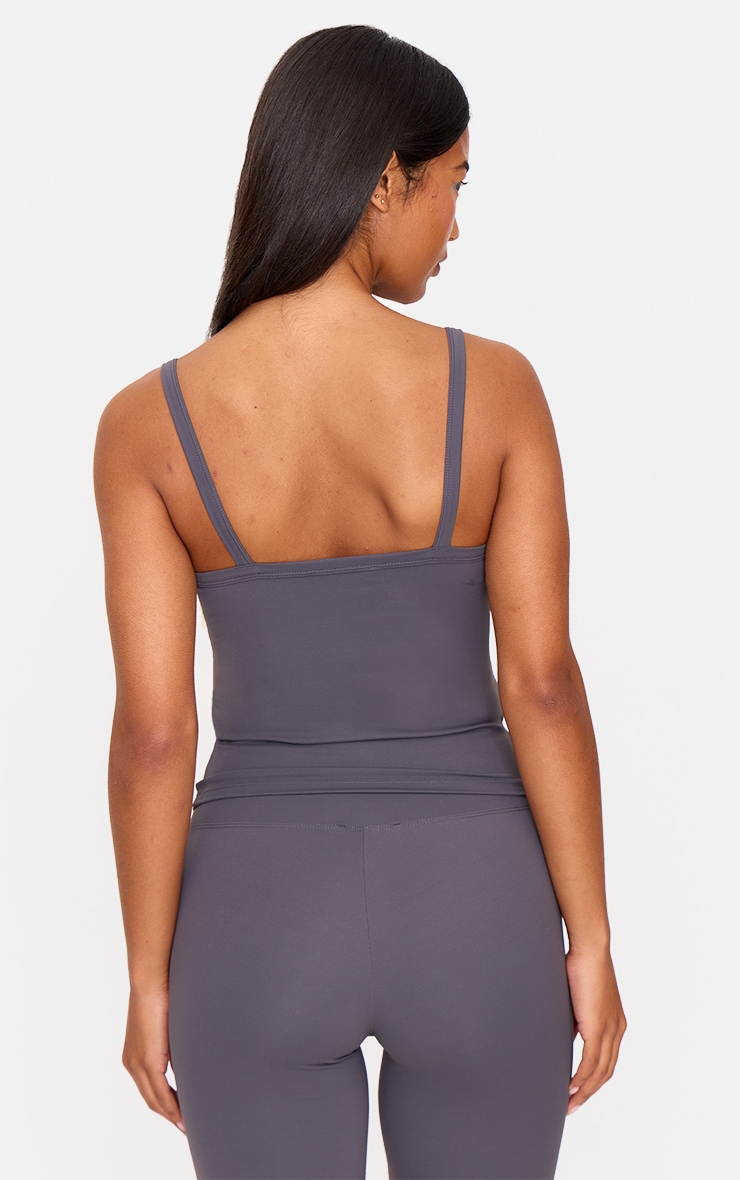 Charcoal Ultimate Sculpt Strappy Gym Vest image 2