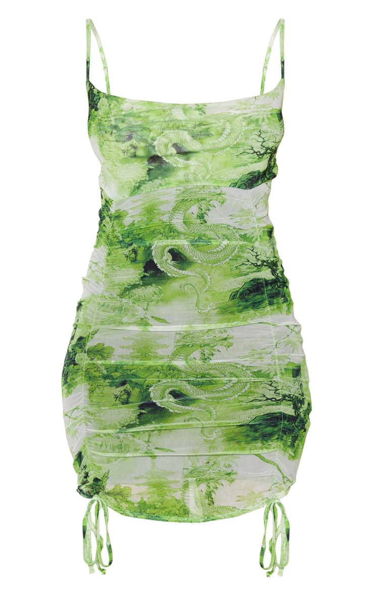 pretty little thing lime green dress