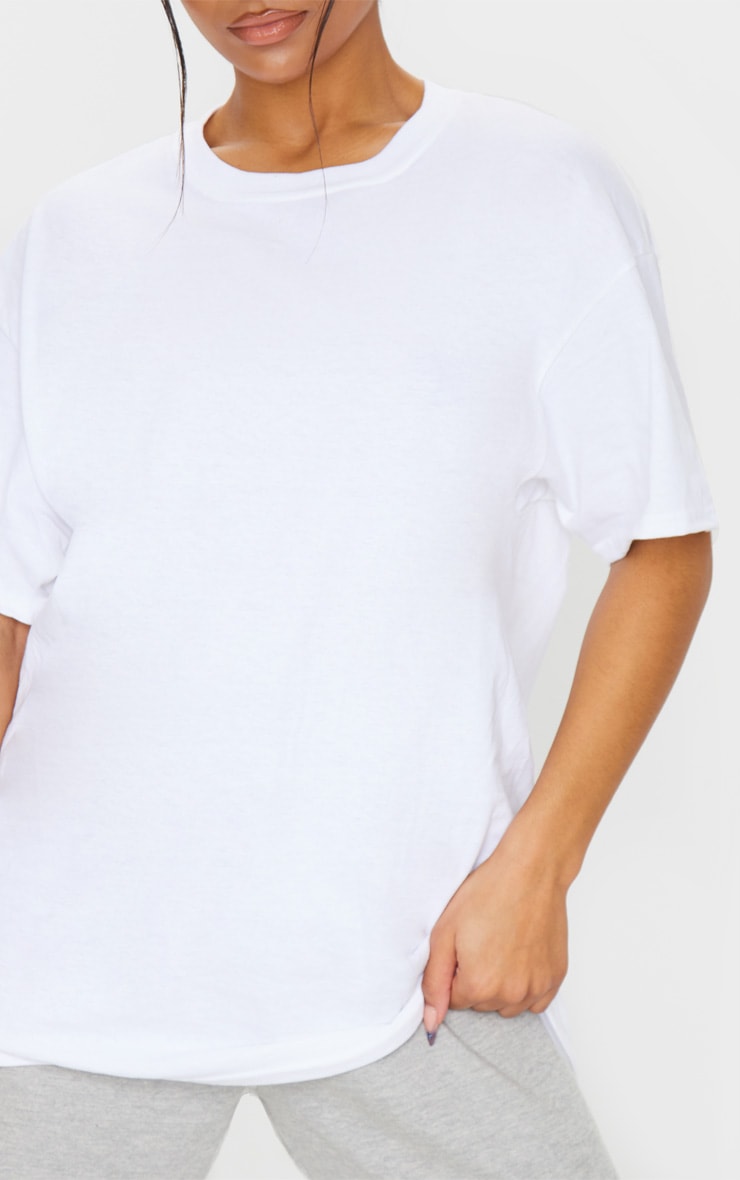 oversized white vneck tshirt