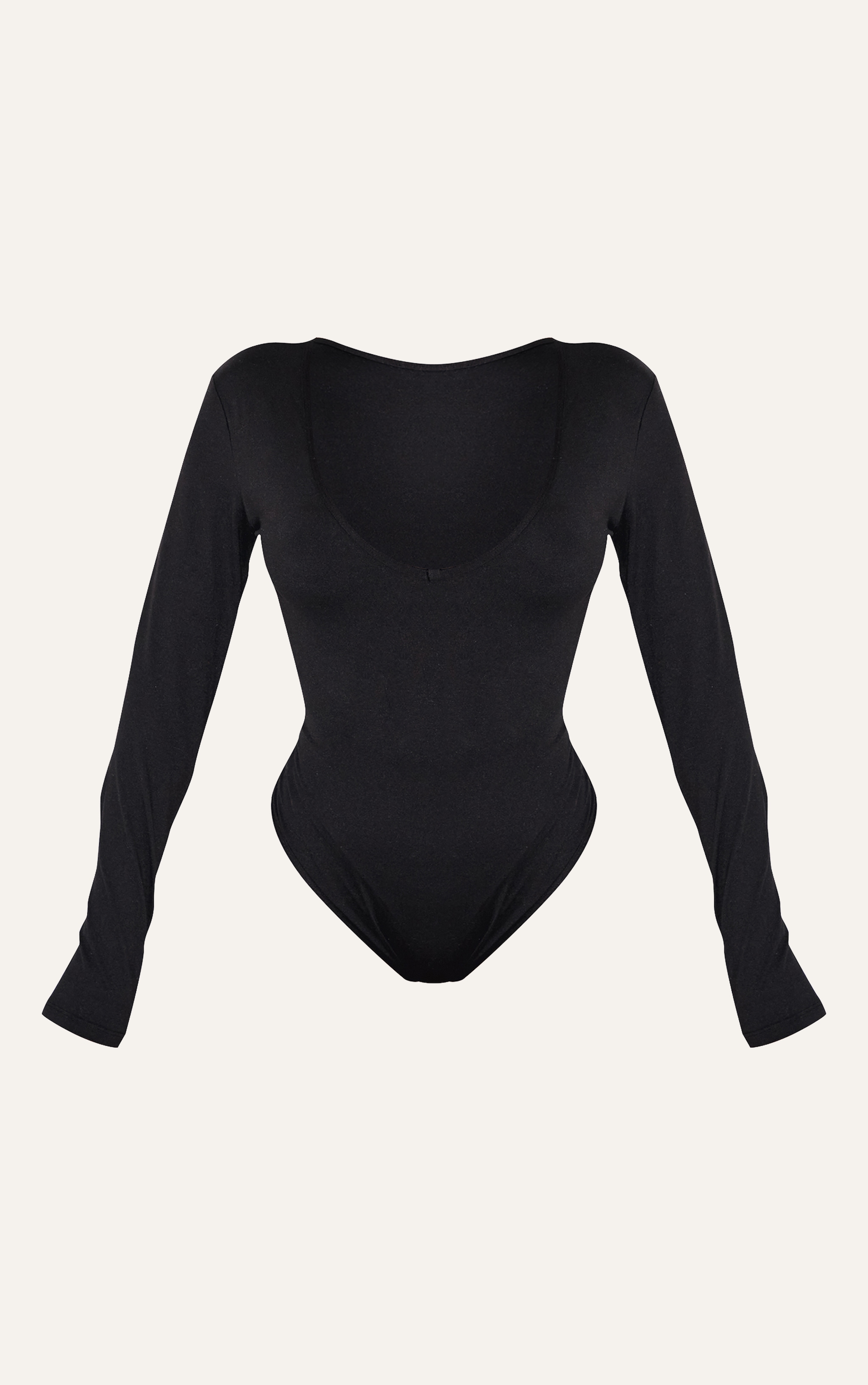 Shape Black Sculpted V Neck Long Sleeve Bodysuit image 5