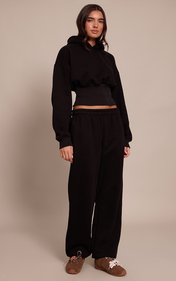 Black PLT Tab Drawcord Cuff Sweatpants