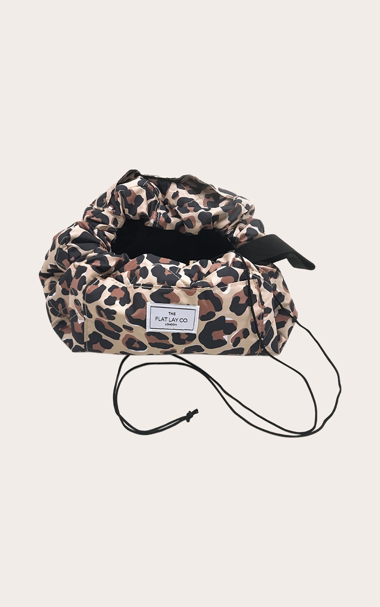 The Flat Lay co. Makeup Bag Leopard Print image 1