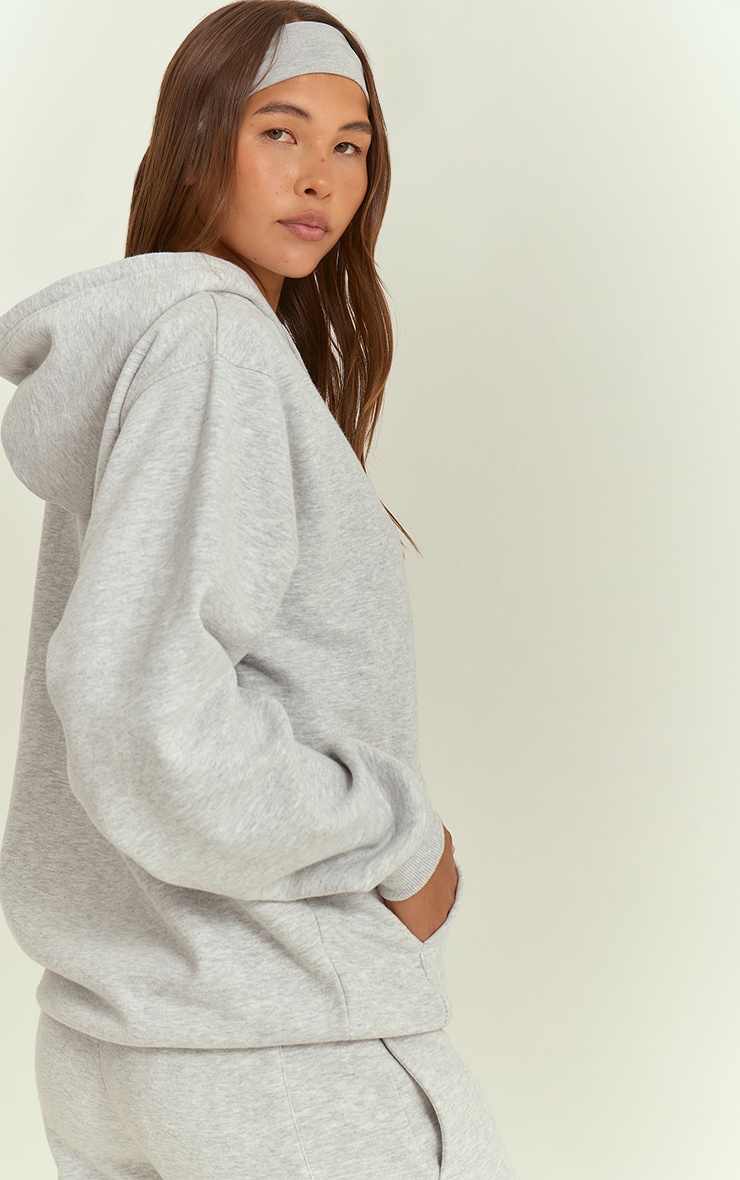 Ash Grey PLT Sports Society Full Zip Hoodie  image 2