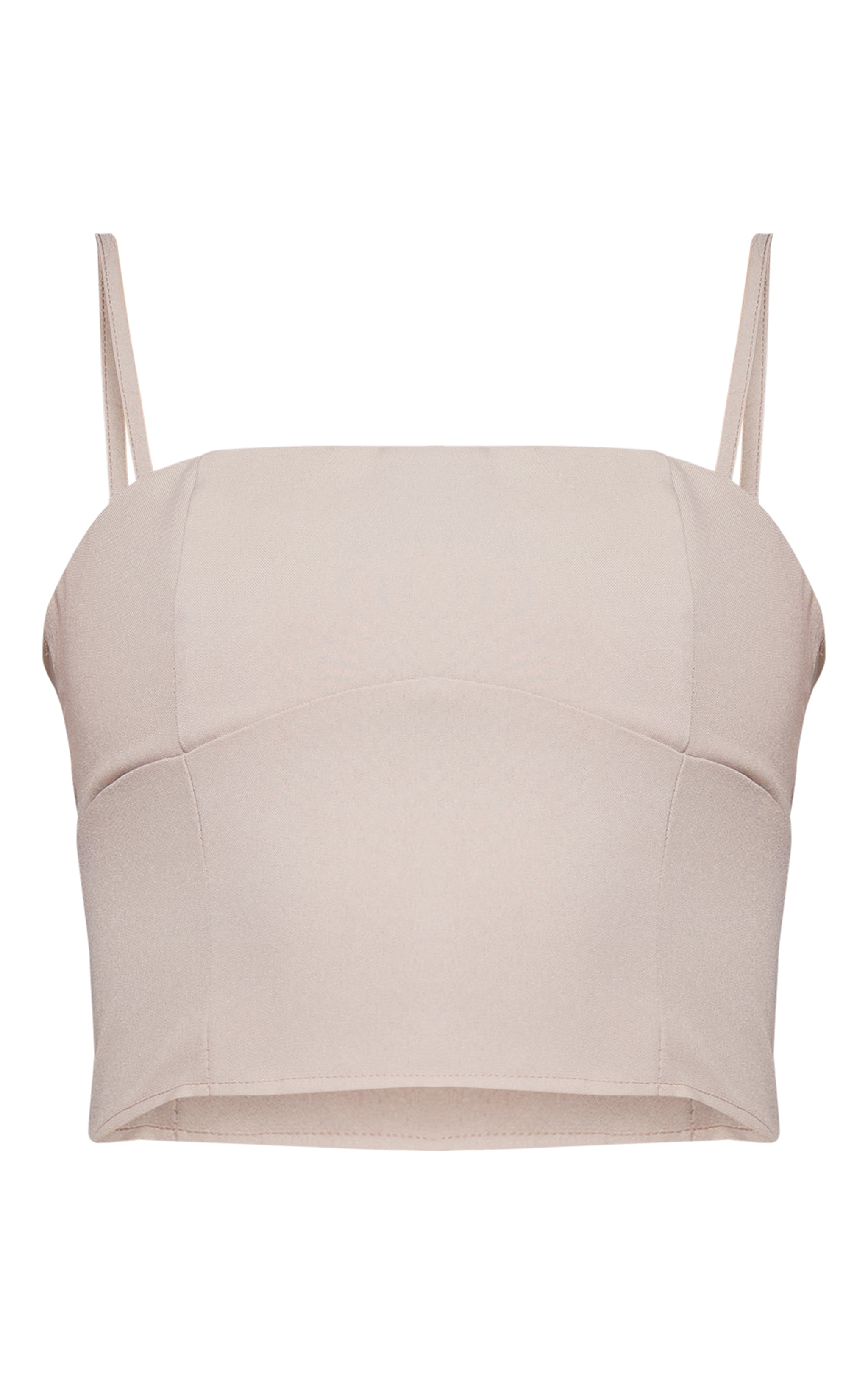 Stone Woven Straight Neck Cami Top image 5