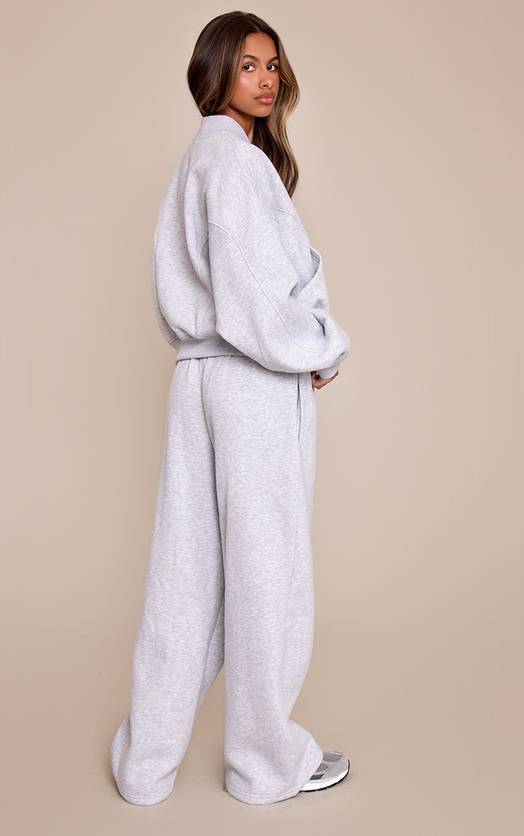 Petite Ash Grey Asymmetric Waistband Sweatpants image 3