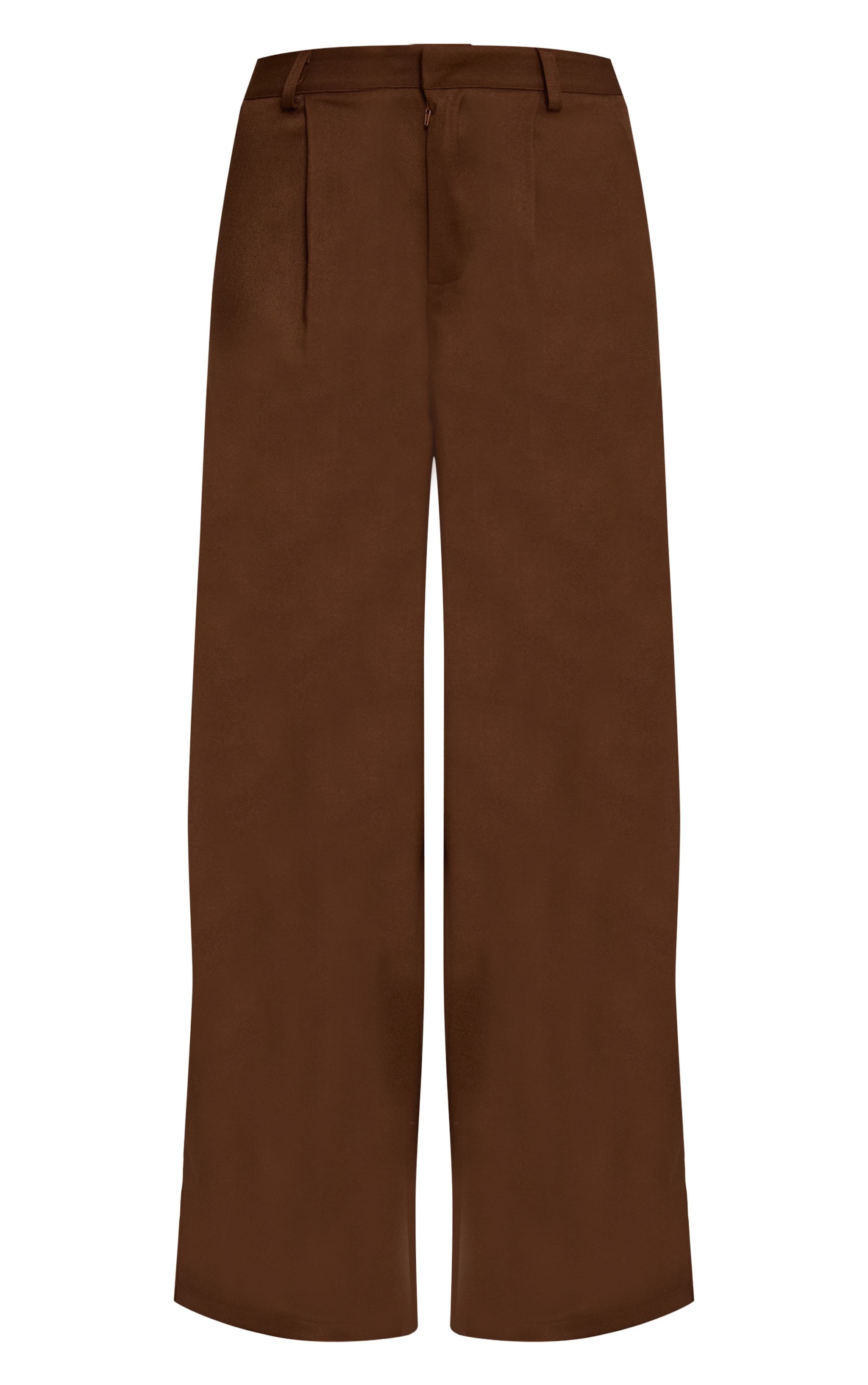 Pantalon tailleur droit tissé chocolat image 5