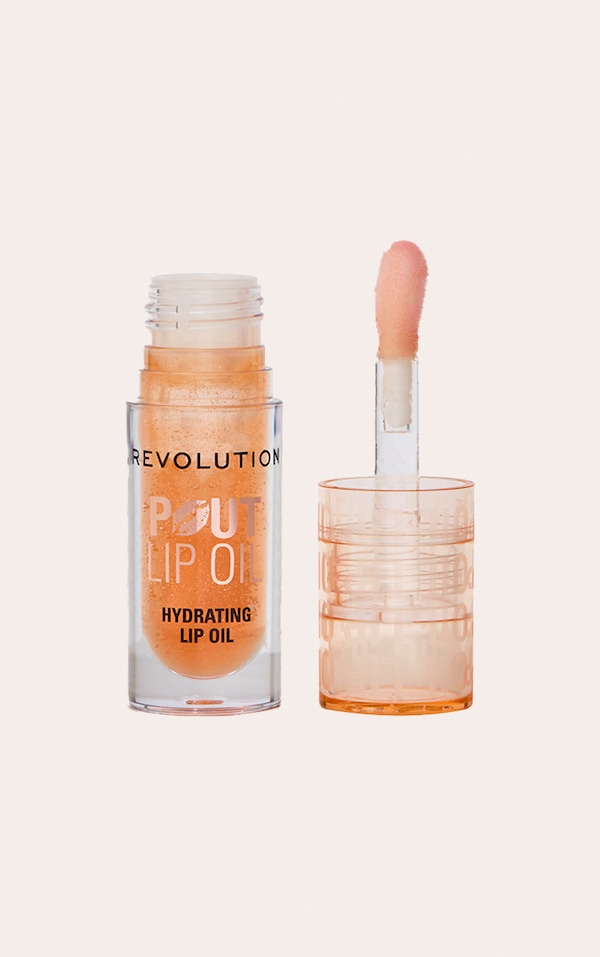 Revolution Huile pour les lèvres repulpante Pout Lip Oil Honey Shimmer