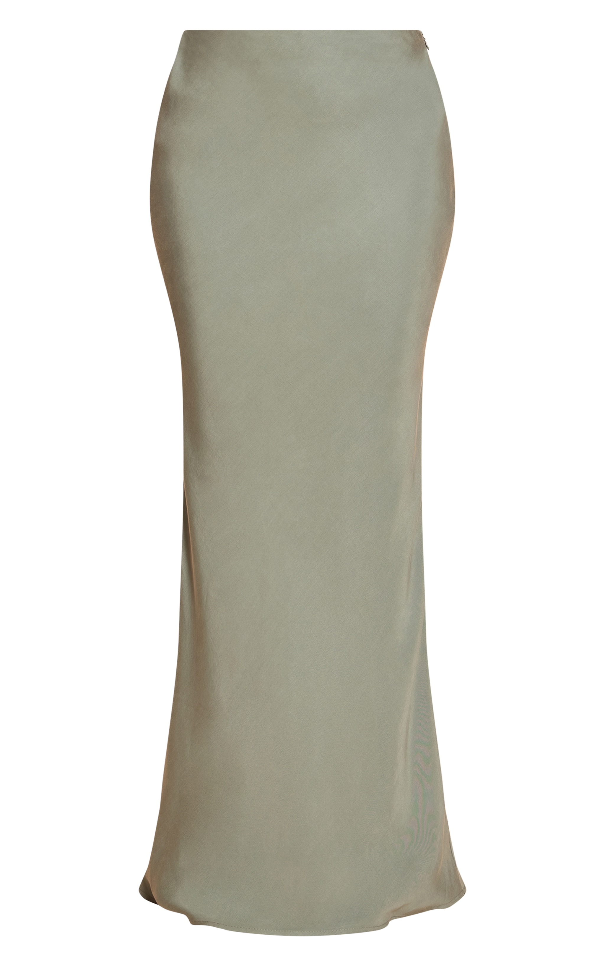 Slate Grey Tencel Basic Maxi Skirt image 5