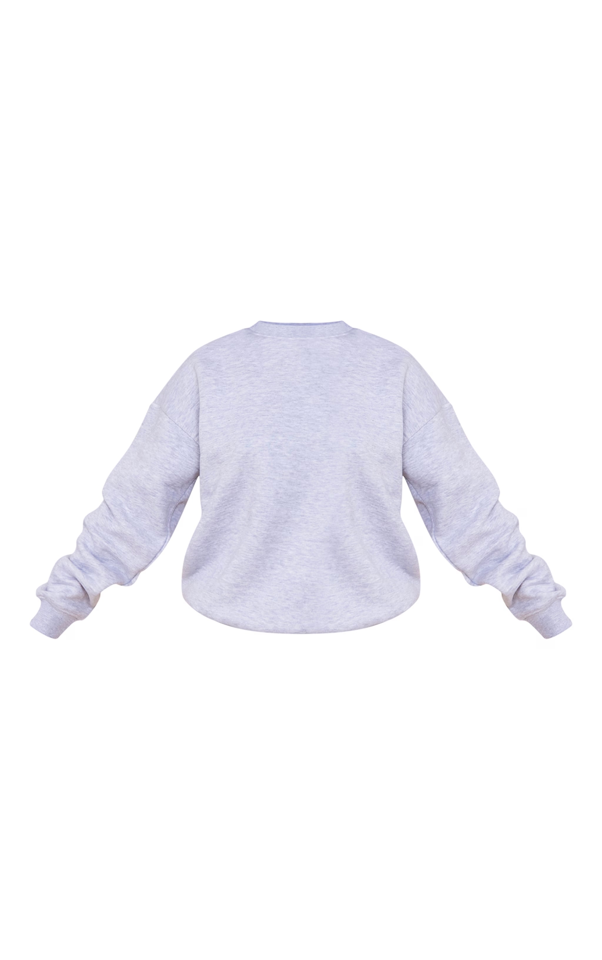 Petite Grey Marl Basic Ultimate Oversized Sweatshirt image 5