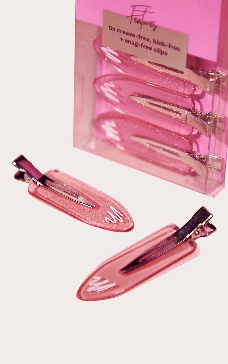 Mermade Hair No-Crease Clips Pink 6 Pack image 4