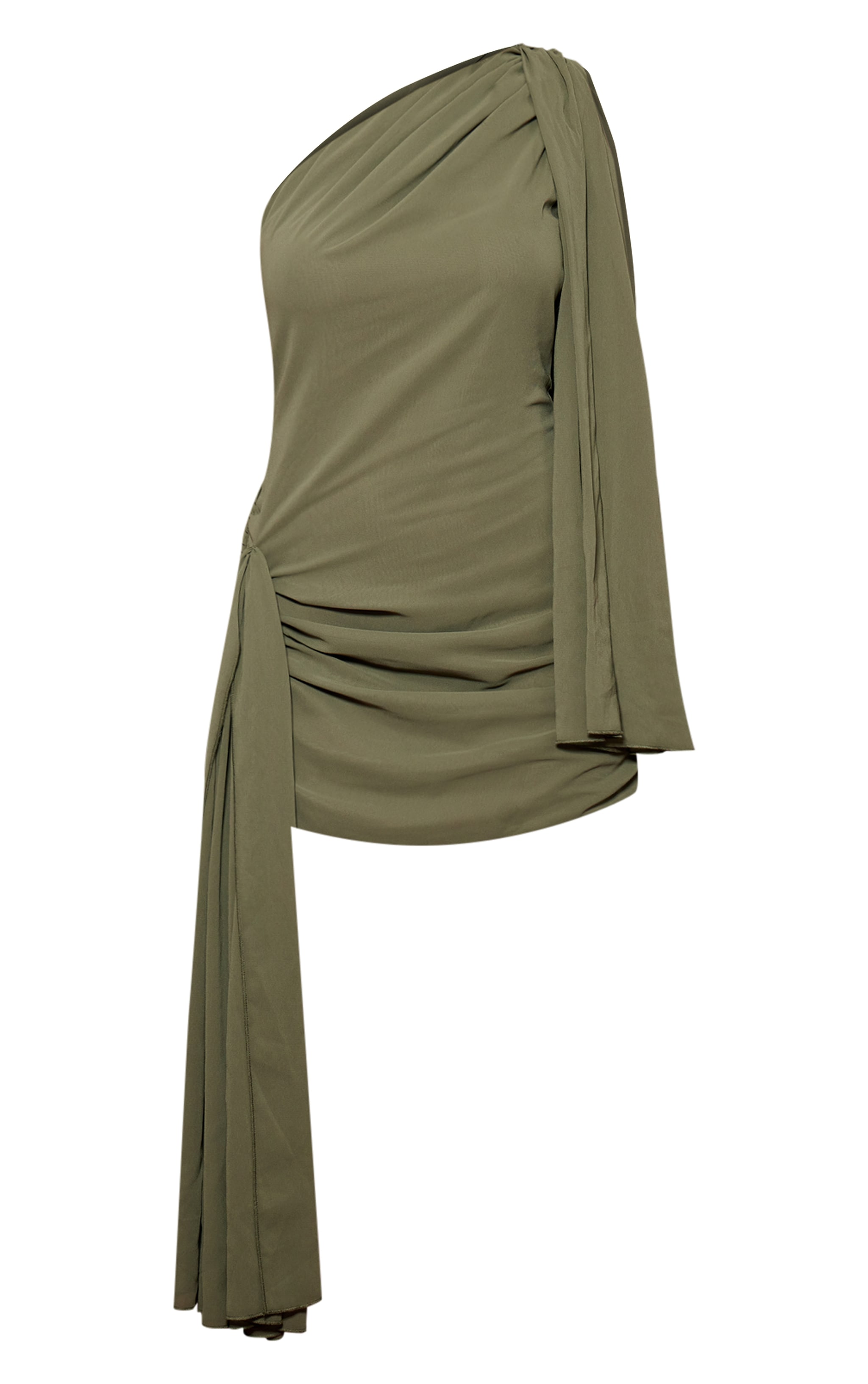 Khkai Chiffon Draped Detail Mini Dress image 5