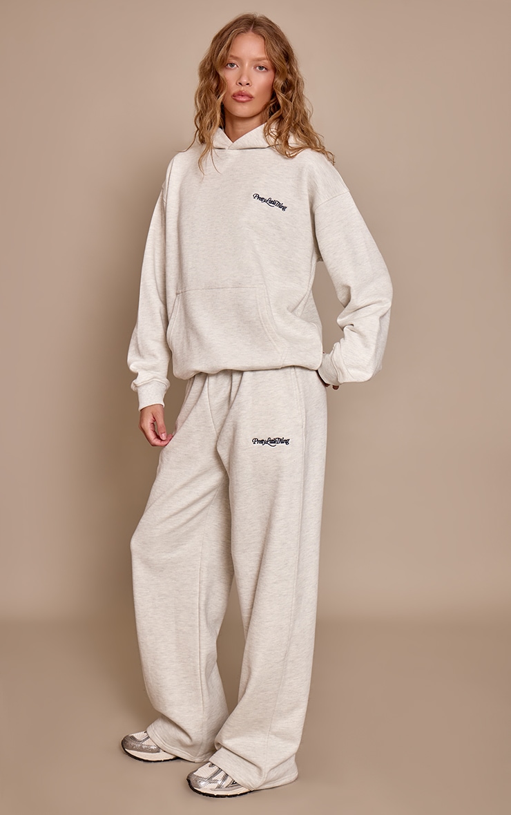 PLT Ash Grey 440 GSM Heavyweight Cotton Loopback Hoodie image 3