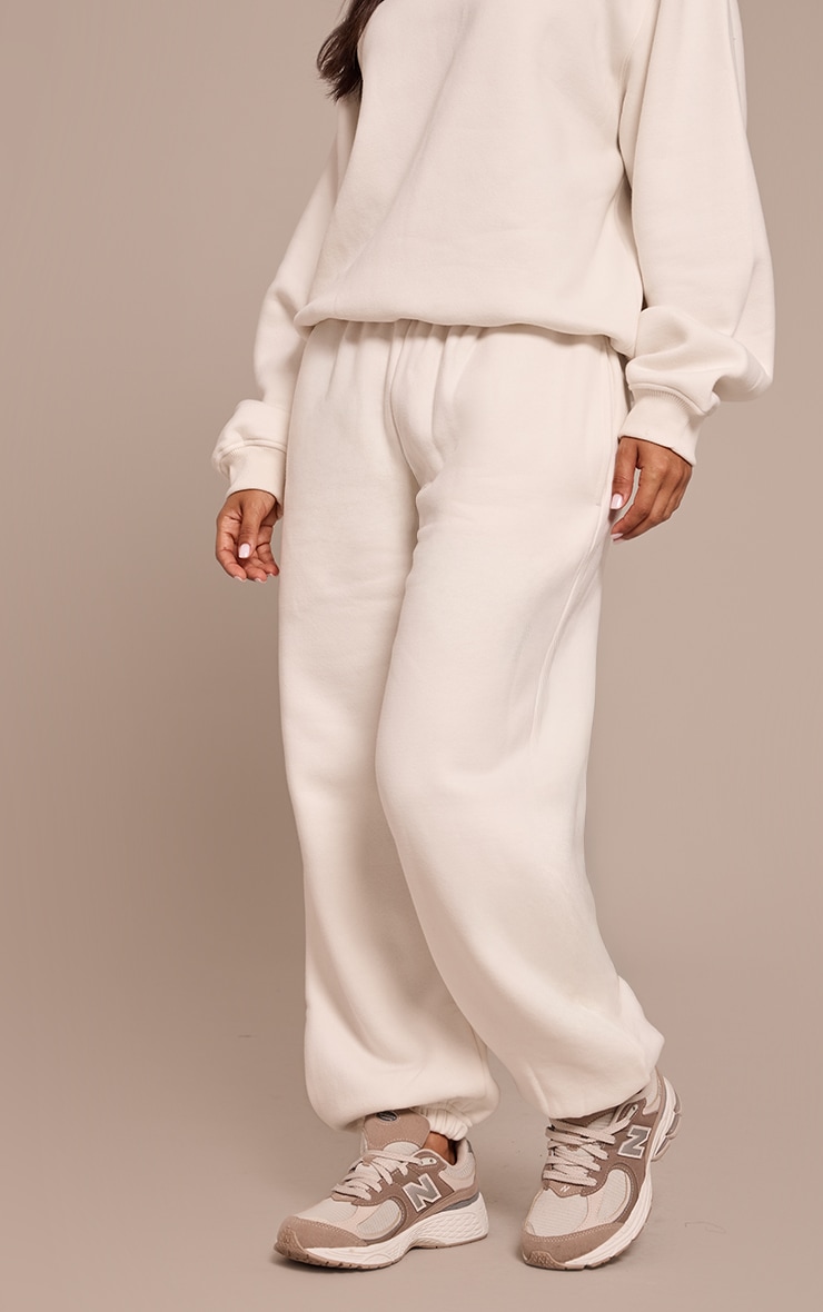 Petite Cream Cuffed Sweatpant image 2